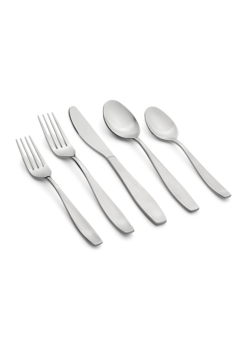 Tyrus Satin Mirror 20-Piece Flatware Set, Service for 4
