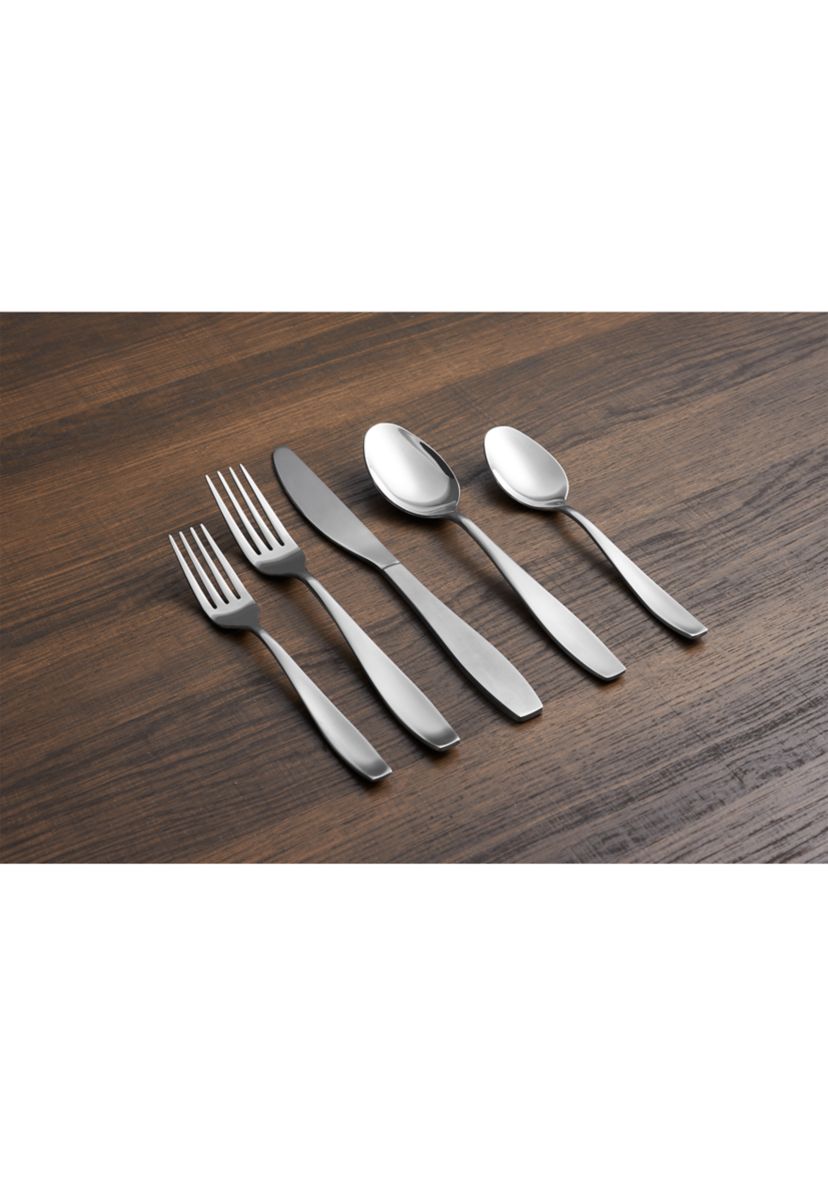Tyrus Satin Mirror 20-Piece Flatware Set, Service for 4