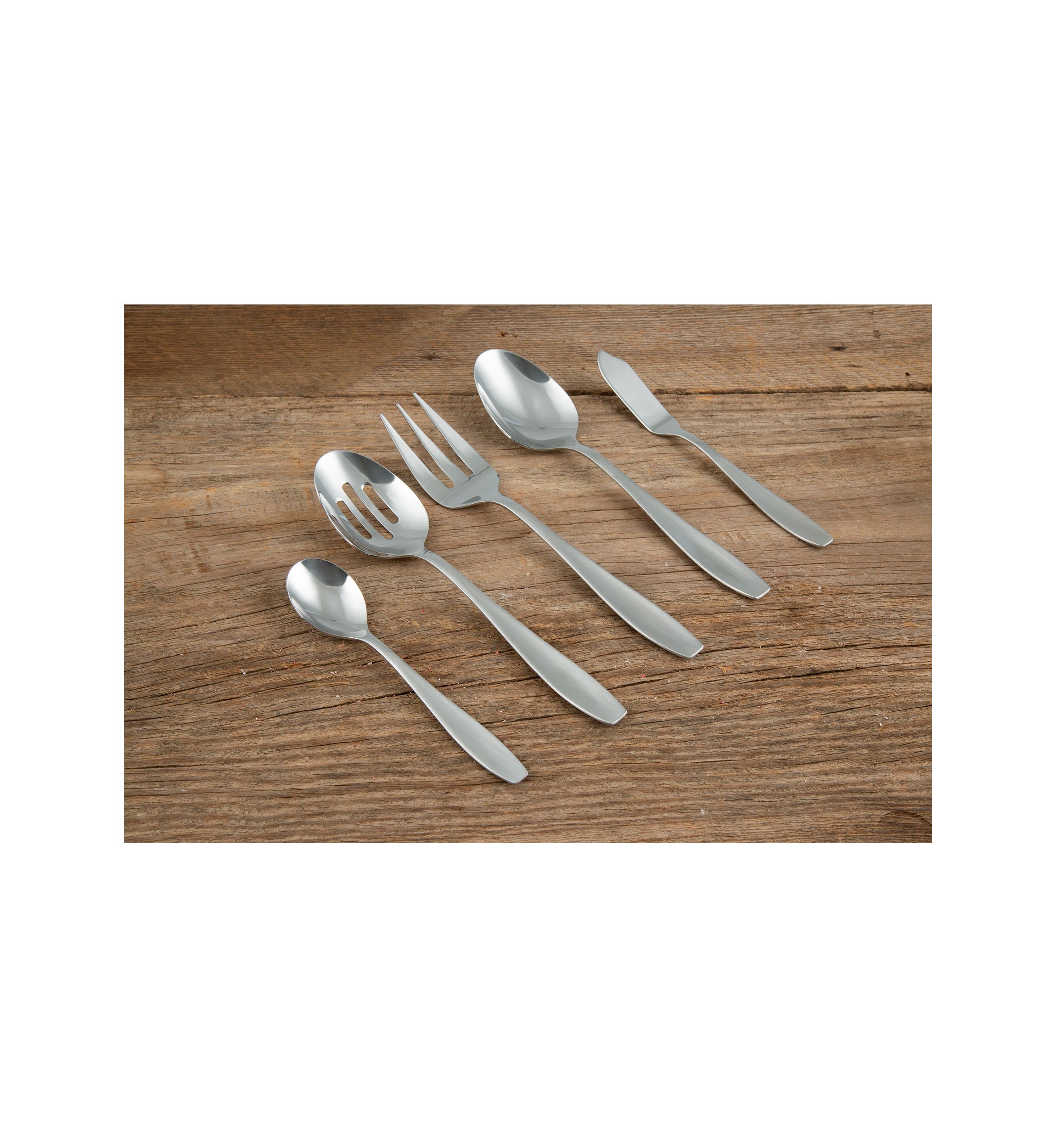 Tyrus Satin Mirror 20-Piece Flatware Set, Service for 4