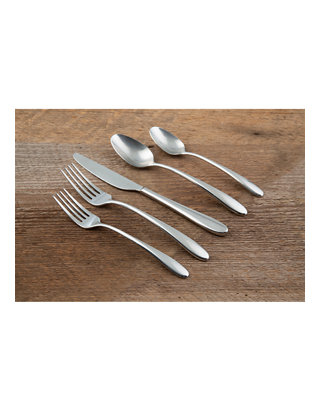 Service for 4 Cambridge Silversmiths Inc 293420HCD12 Cambridge Silversmiths Flatty Mirror 20-Piece Flatware Set 18/10 Stainless Steel