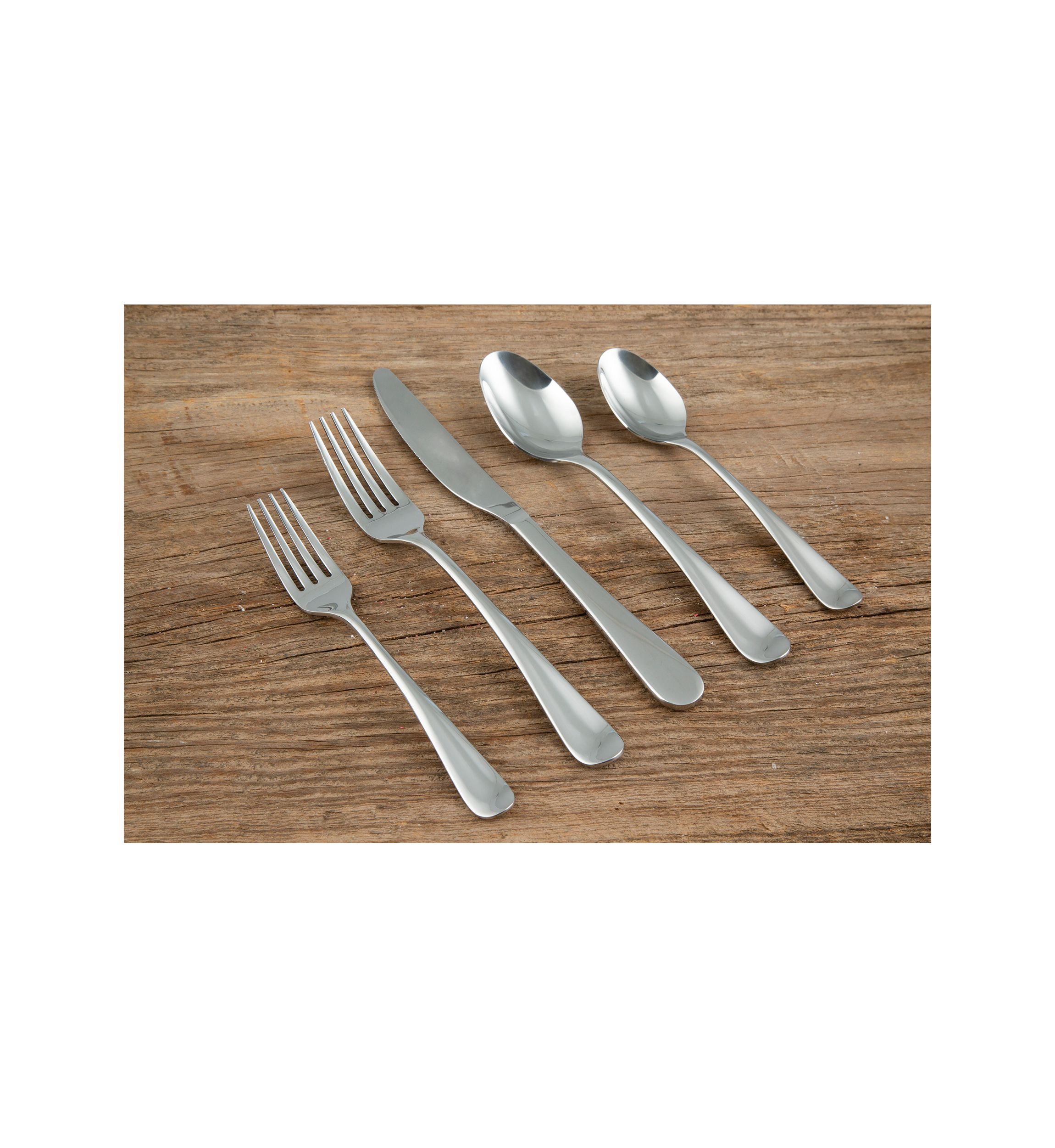 Rhiannon Satin 45-Piece Flatware Set - Service for 8