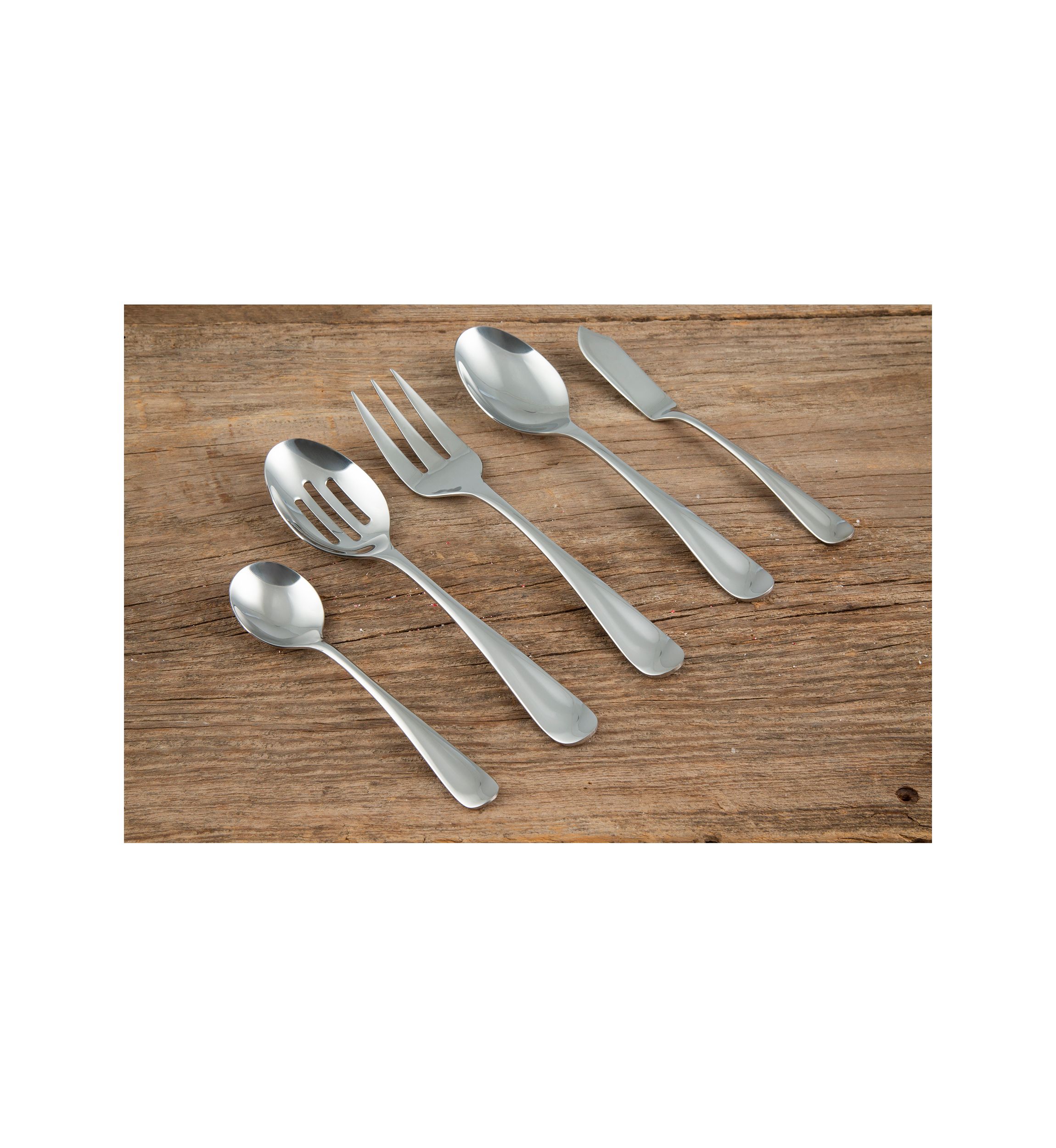 Rhiannon Satin 45-Piece Flatware Set - Service for 8