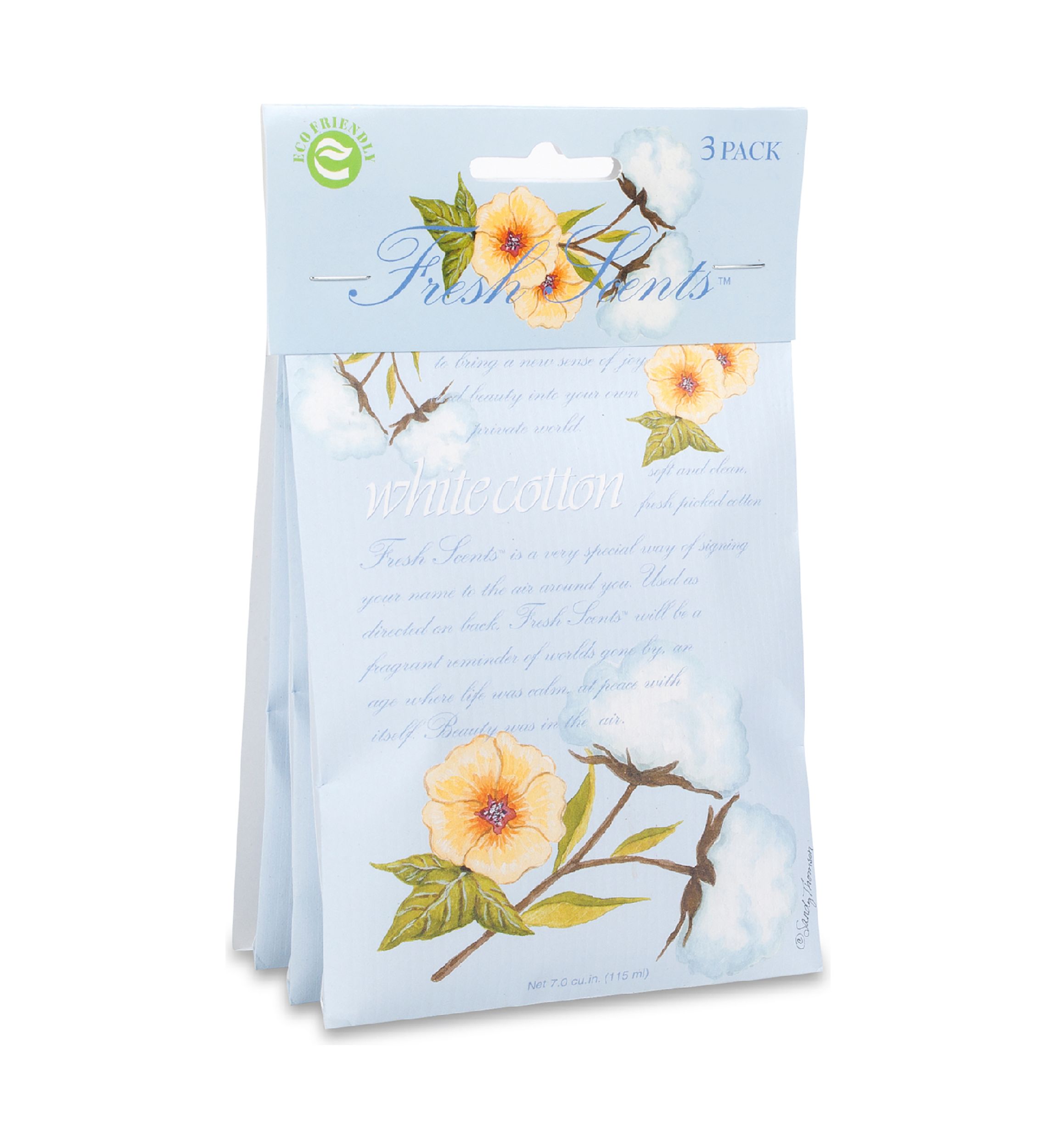 White Cotton Scented Sachet - 3 Pack