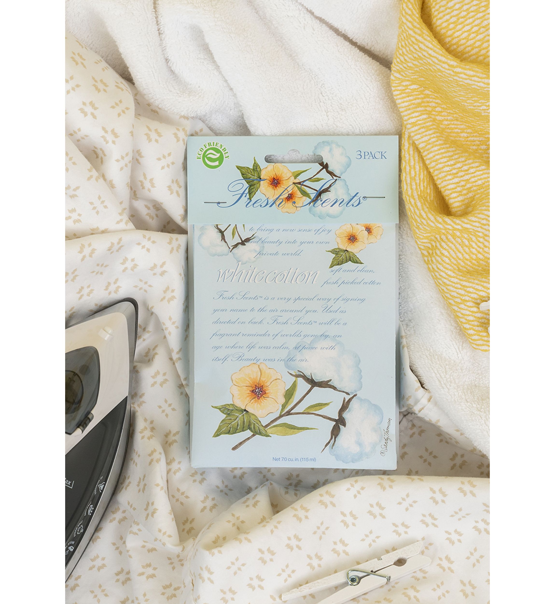 White Cotton Scented Sachet - 3 Pack