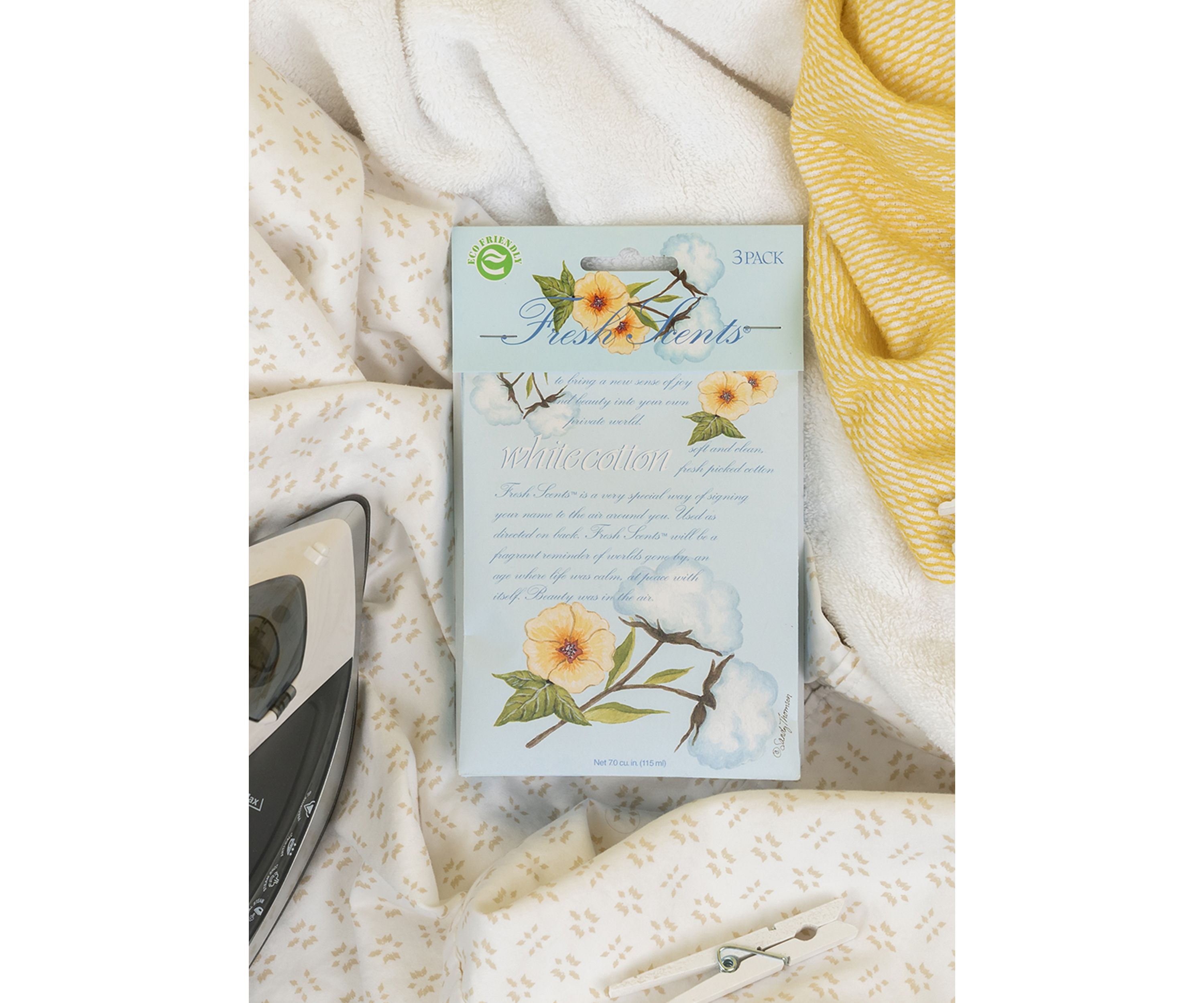 White Cotton Scented Sachet - 3 Pack