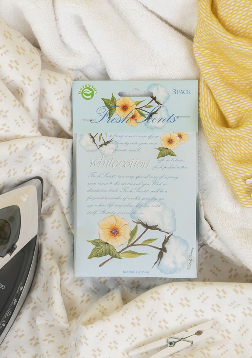White Cotton Scented Sachet - 3 Pack