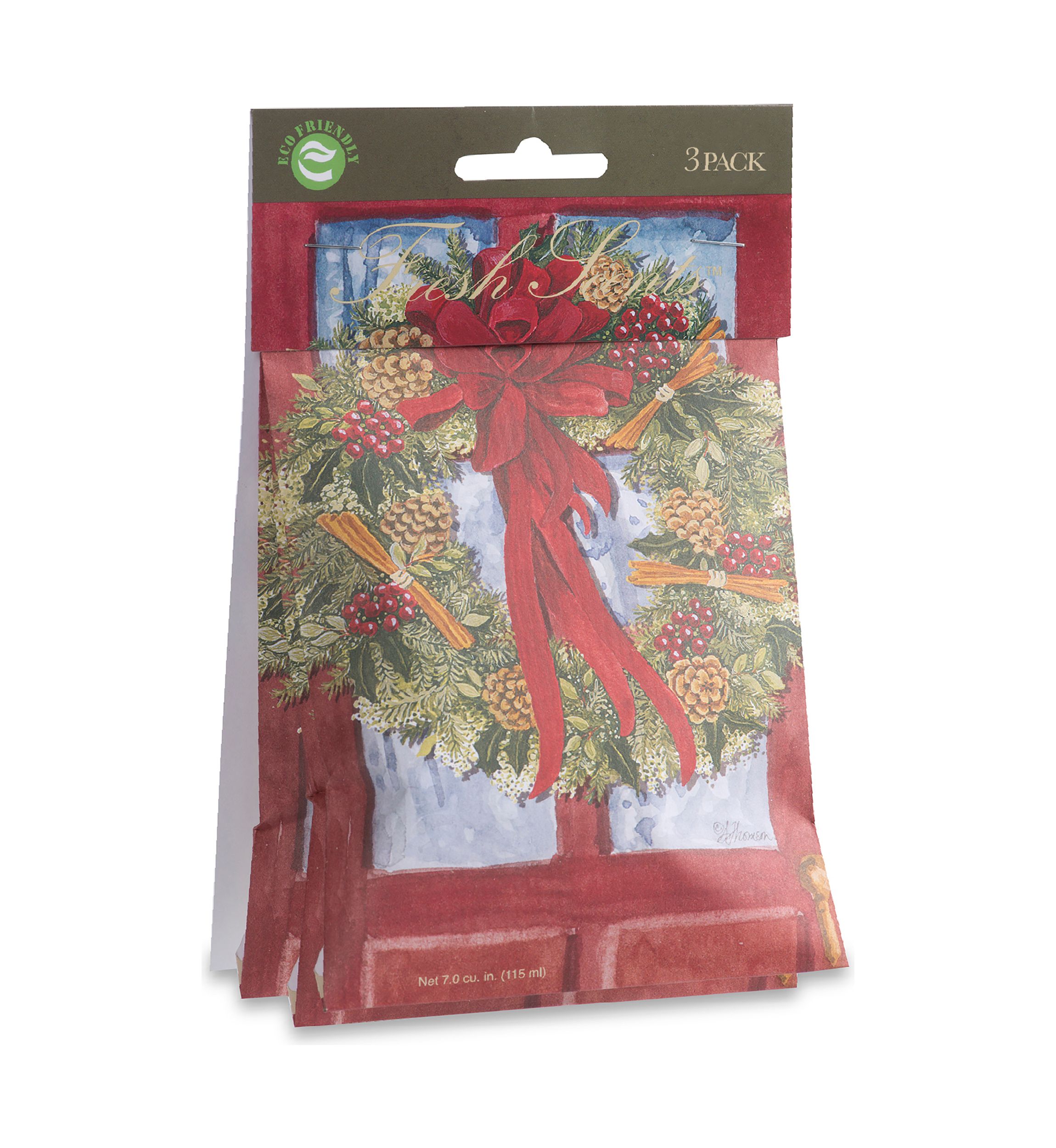 Red Door Wreath 3 Pack Scented Sachet