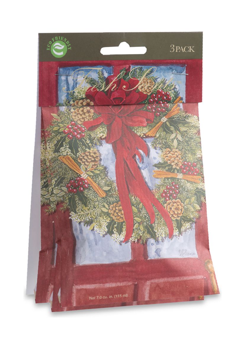 Red Door Wreath 3 Pack Scented Sachet