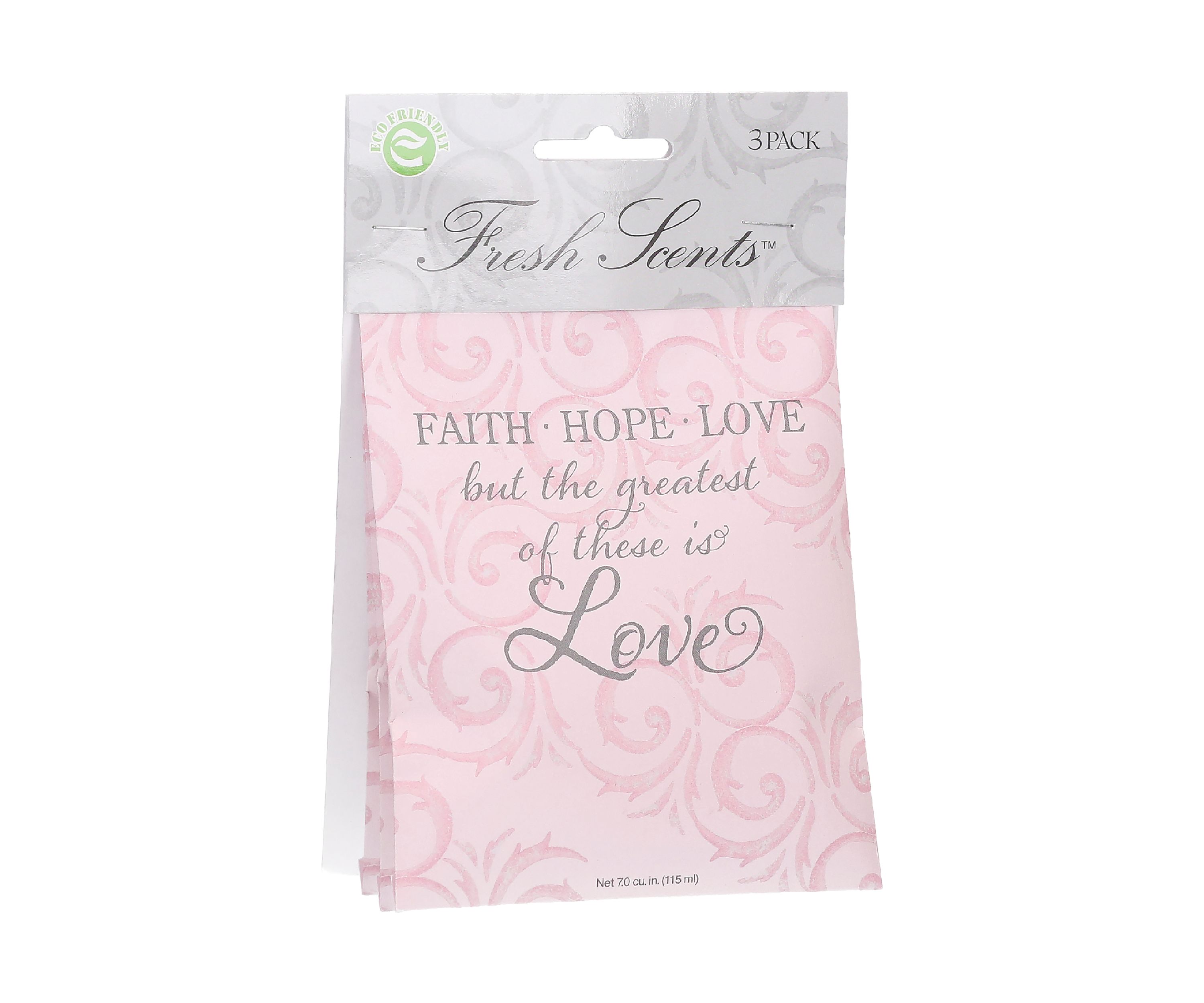 Faith, Hope, Love Scented Sachet - 3 Pack