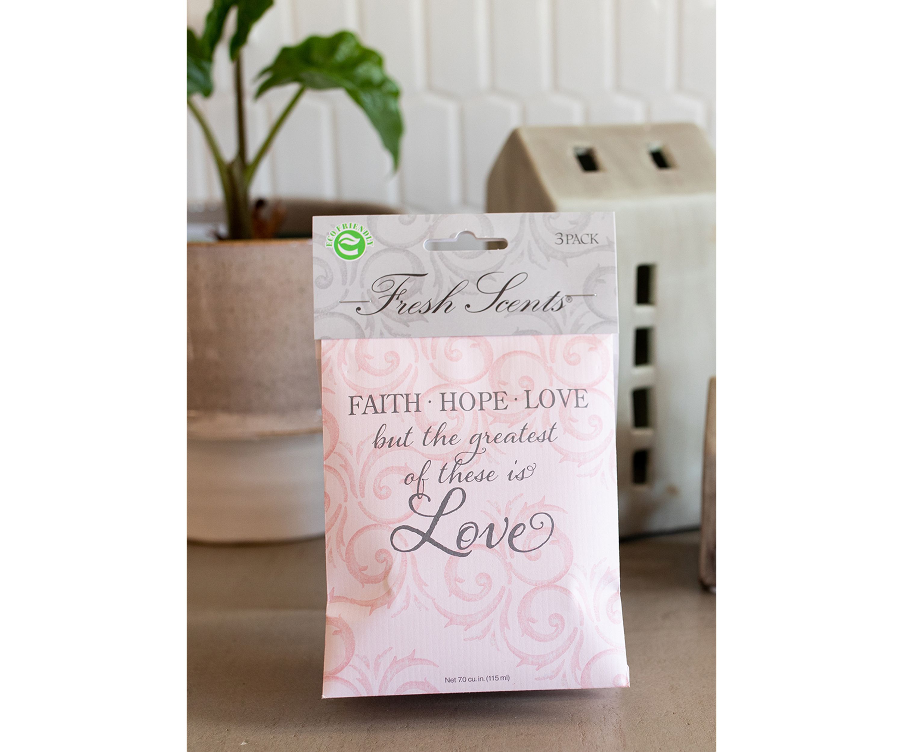 Faith, Hope, Love Scented Sachet - 3 Pack
