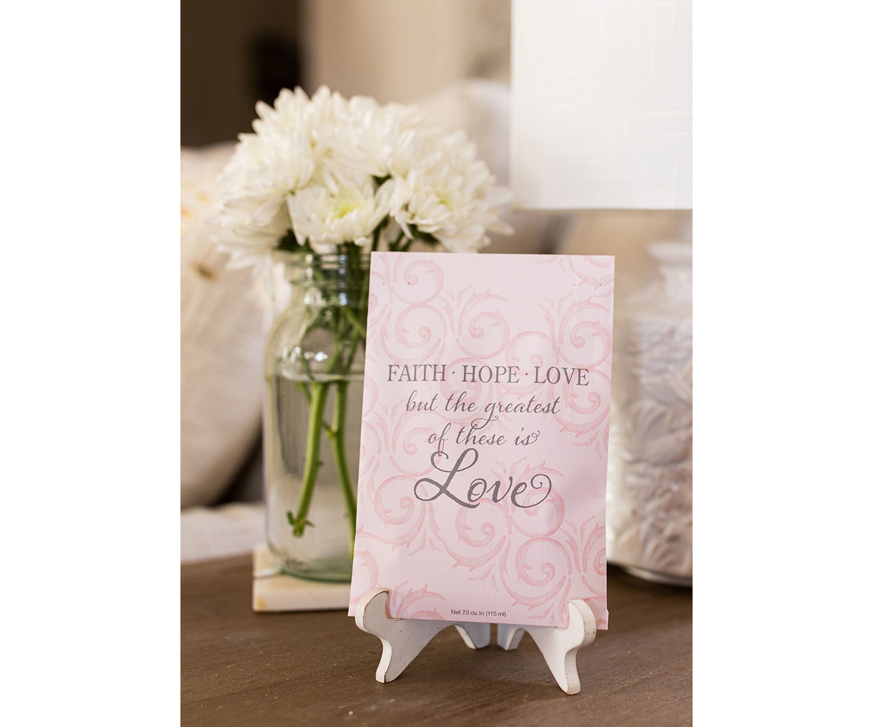 Faith, Hope, Love Scented Sachet - 3 Pack