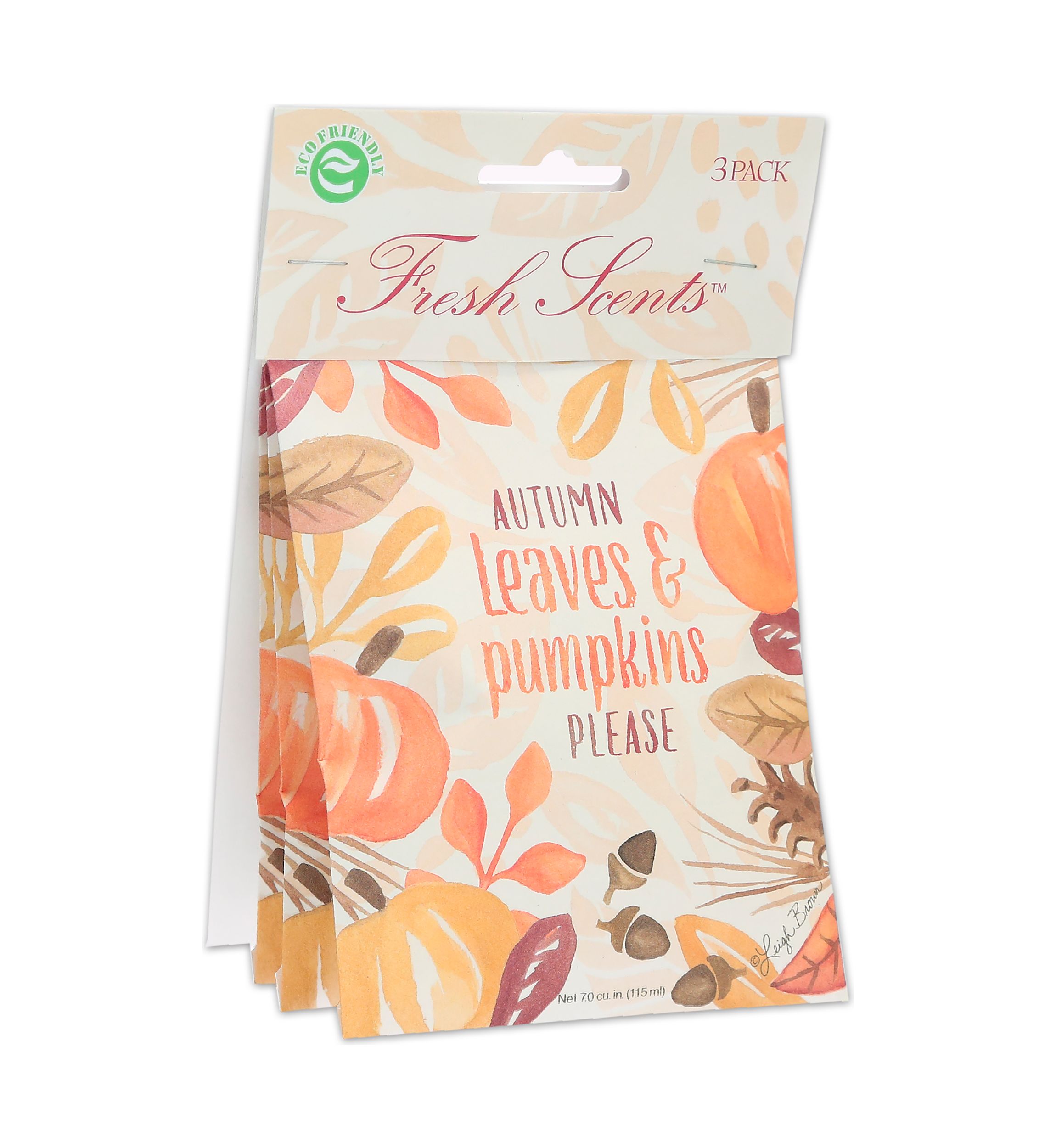 Autumn Leaves 3 Pack Scented Sachet
