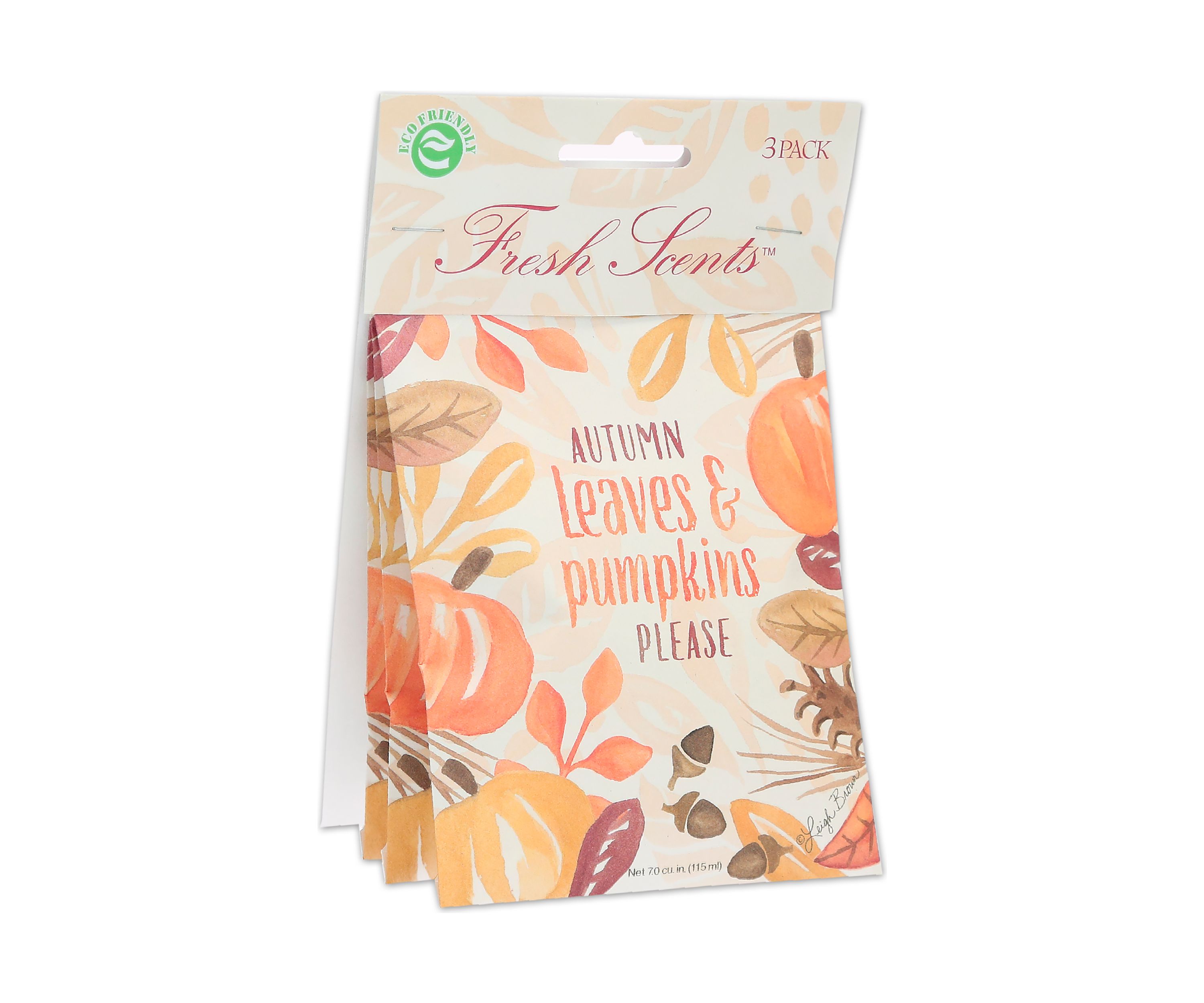 Autumn Leaves 3 Pack Scented Sachet