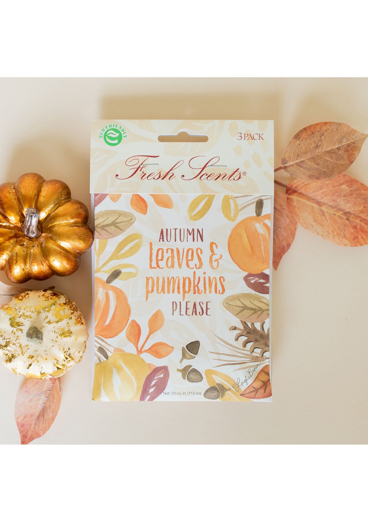 Autumn Leaves 3 Pack Scented Sachet