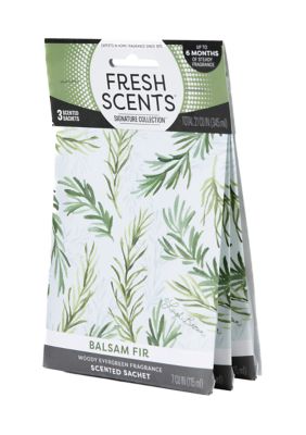 Fresh Scents Balsam Fir Scented Sachet - 3 Pack