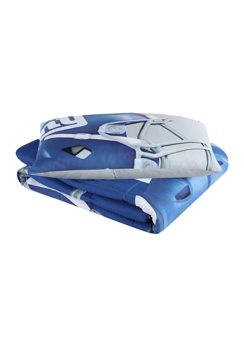 NFL New York Giants Officially Licensed 2021 Season Comforter and Pillow Sham Set