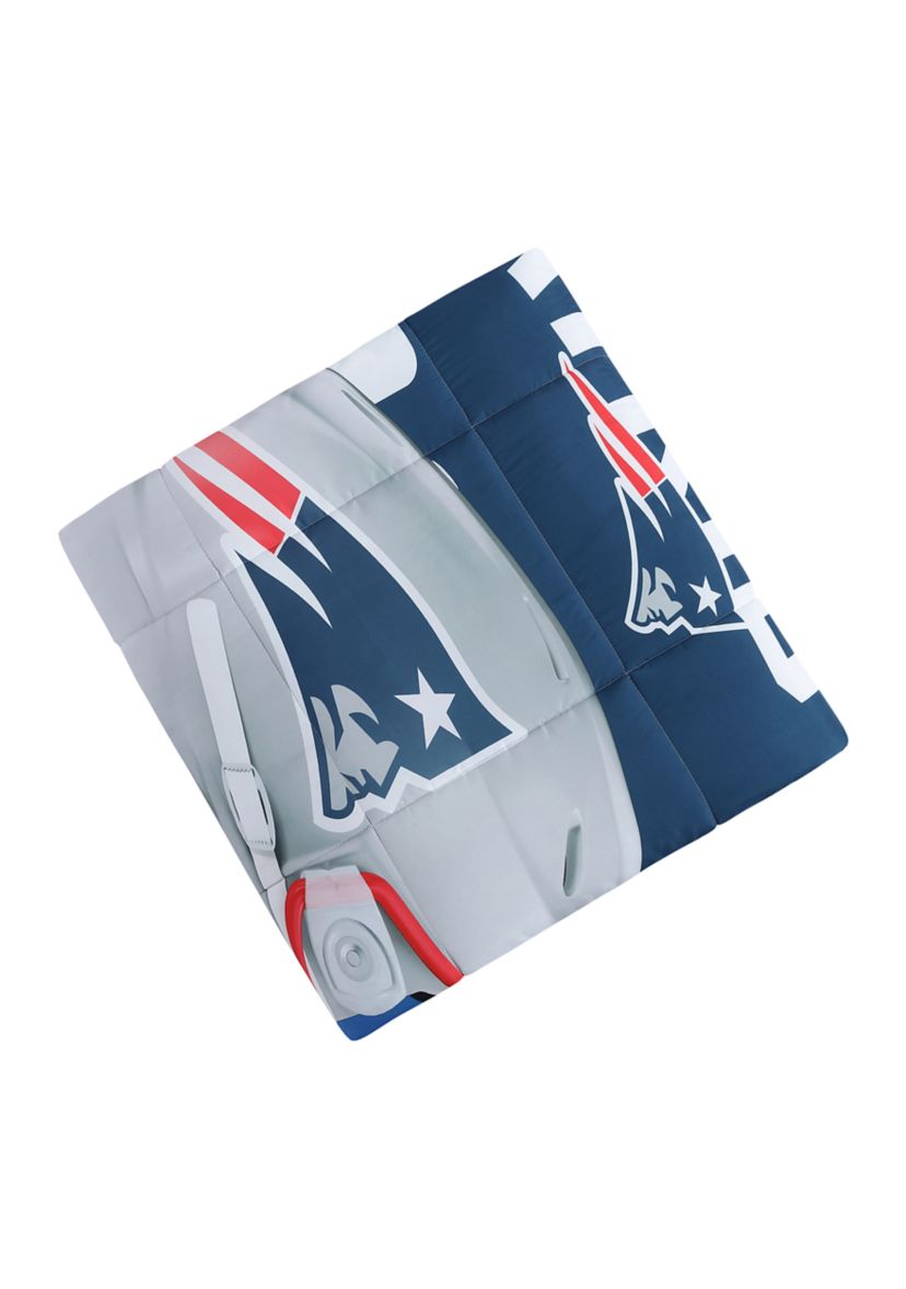 NFL New England Patriots Officially Licensed 2021 Season Comforter and Pillow Sham Set