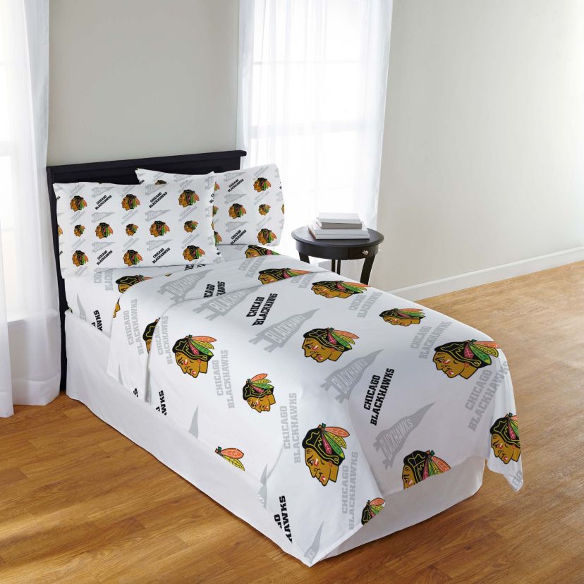 NHL Officially Licenced Chicago Blackhawks Sheet Set