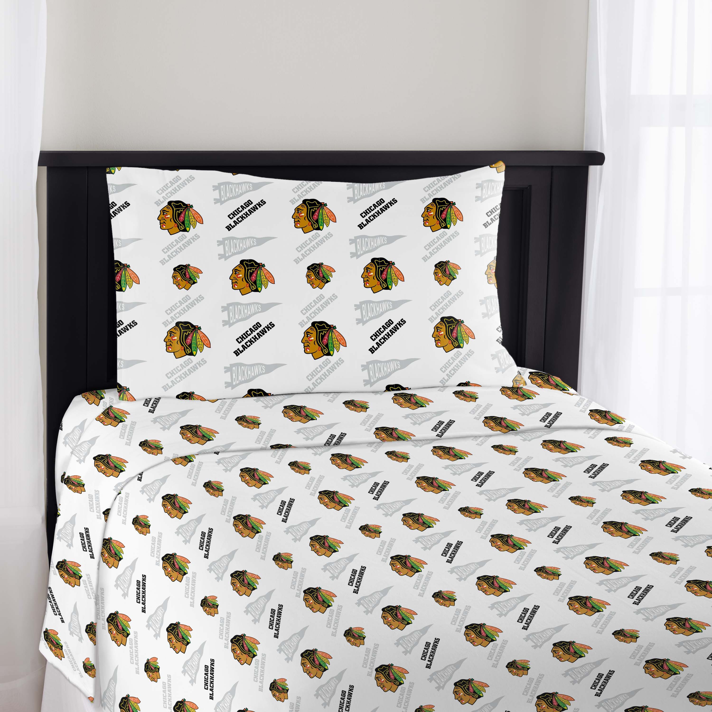 NHL Officially Licenced Chicago Blackhawks Sheet Set