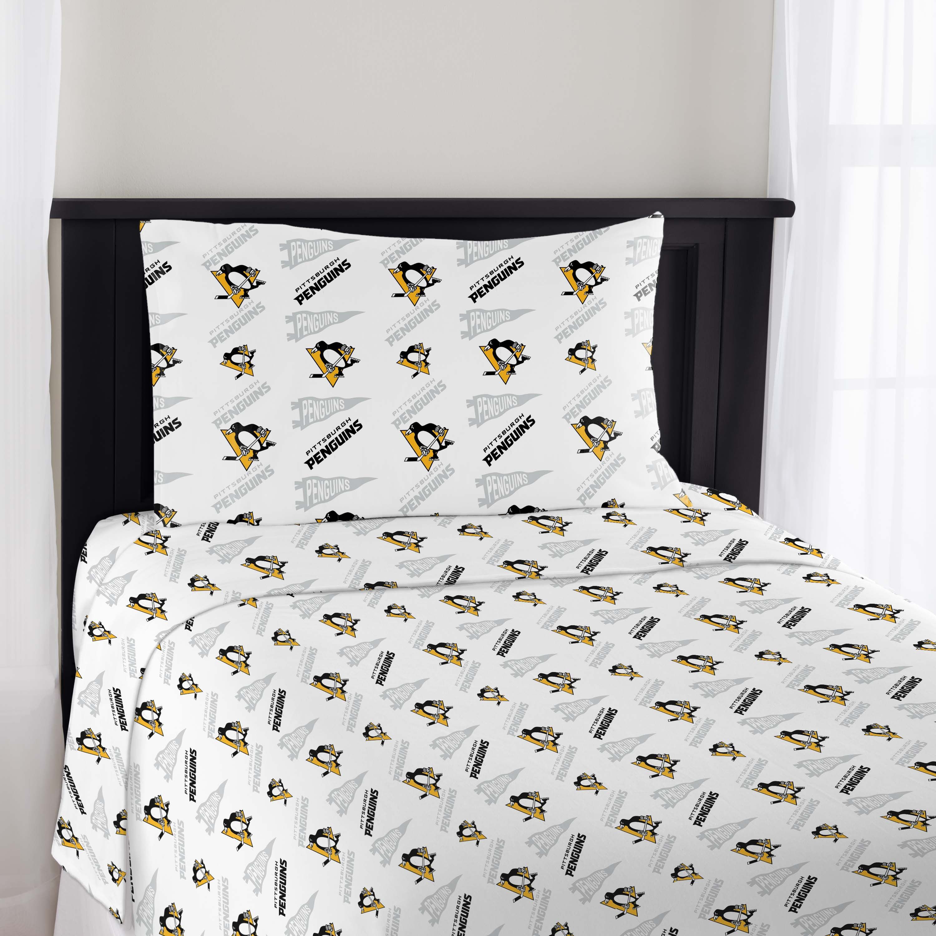 NHL Officially Licenced Pittsburgh Penguins Sheet Set