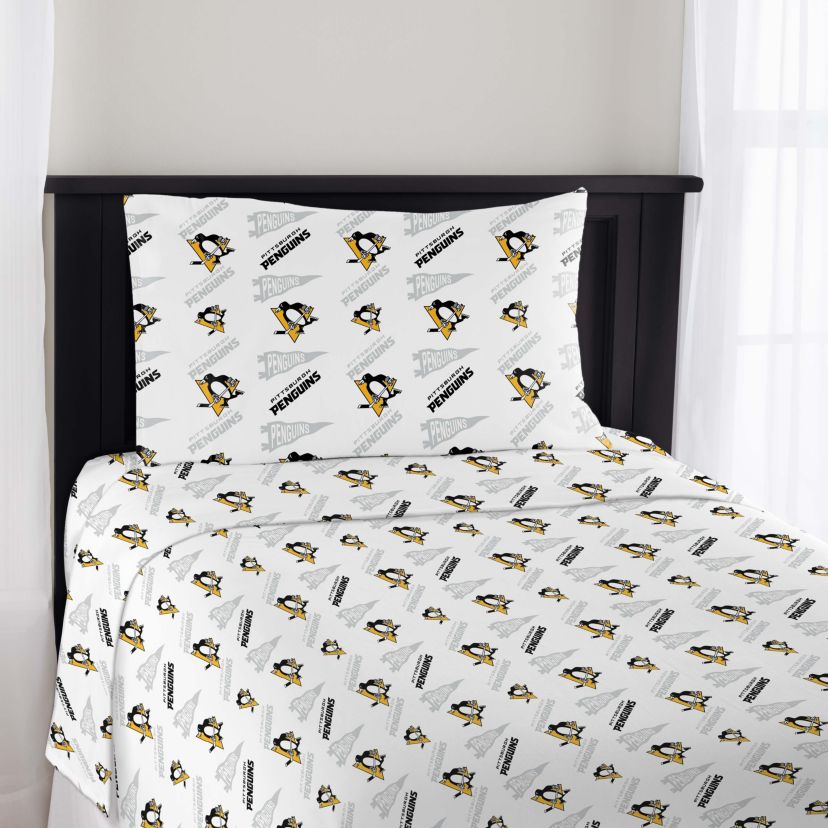 NHL Officially Licenced Pittsburgh Penguins Sheet Set