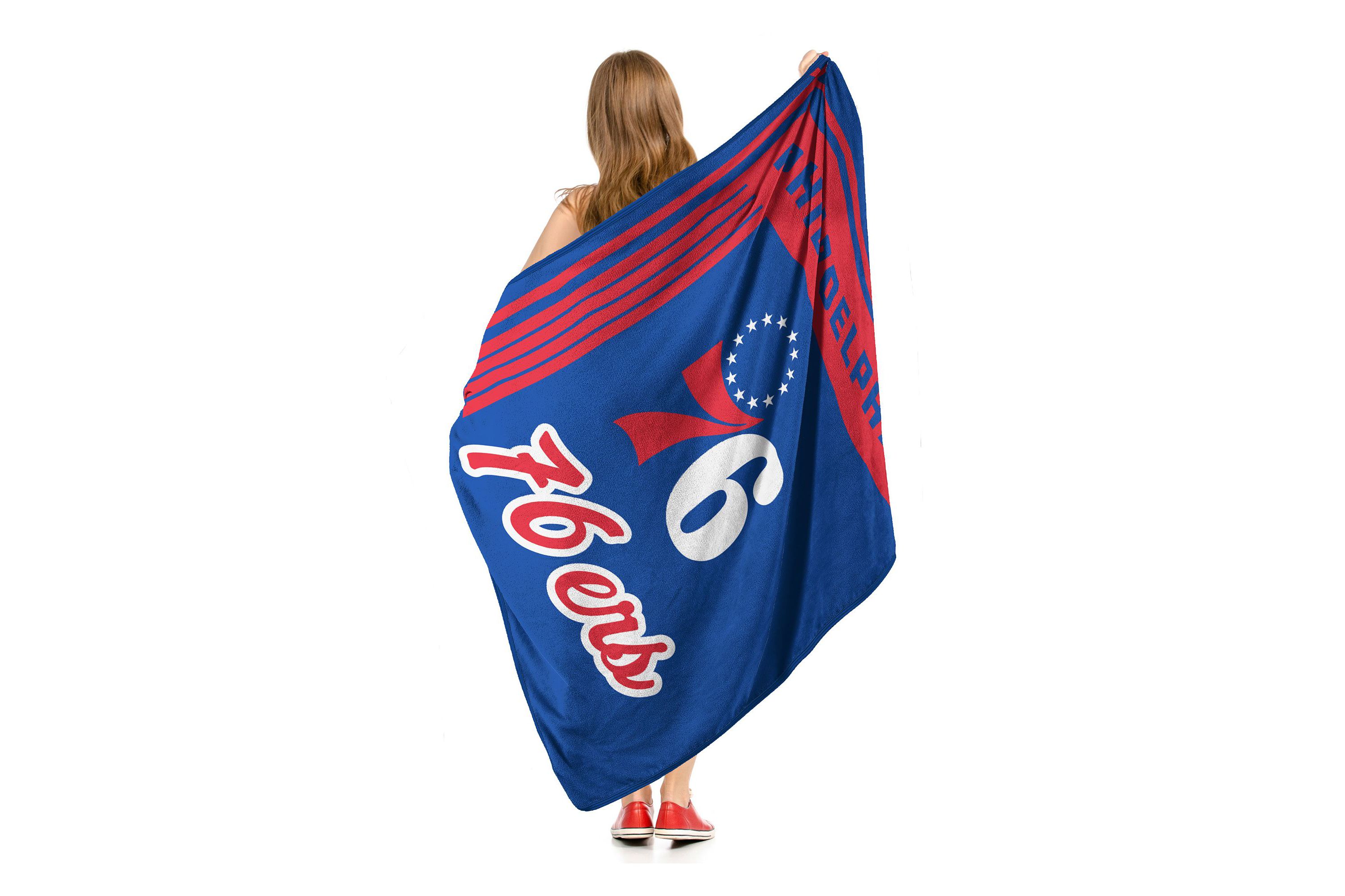 NBA Officially Licensed Philadelphia 76ers 46" x 60" Microfiber Throw Blanket