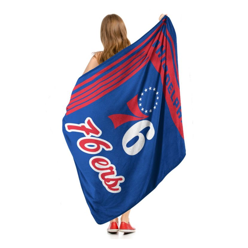 NBA Officially Licensed Philadelphia 76ers 46" x 60" Microfiber Throw Blanket