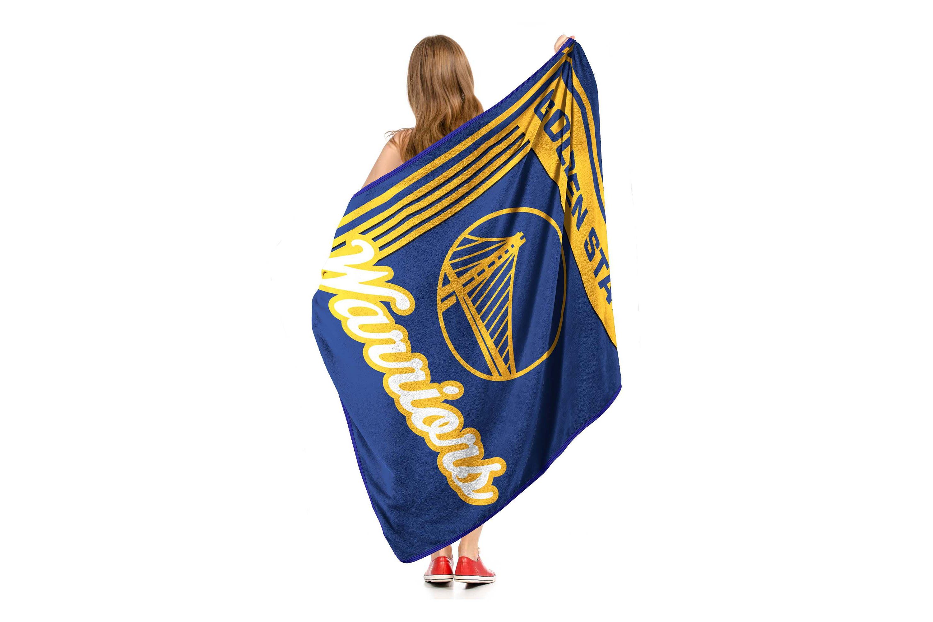NBA Officially Licenced Golden State Warriors 46" x 60" Microfiber Throw Blanket