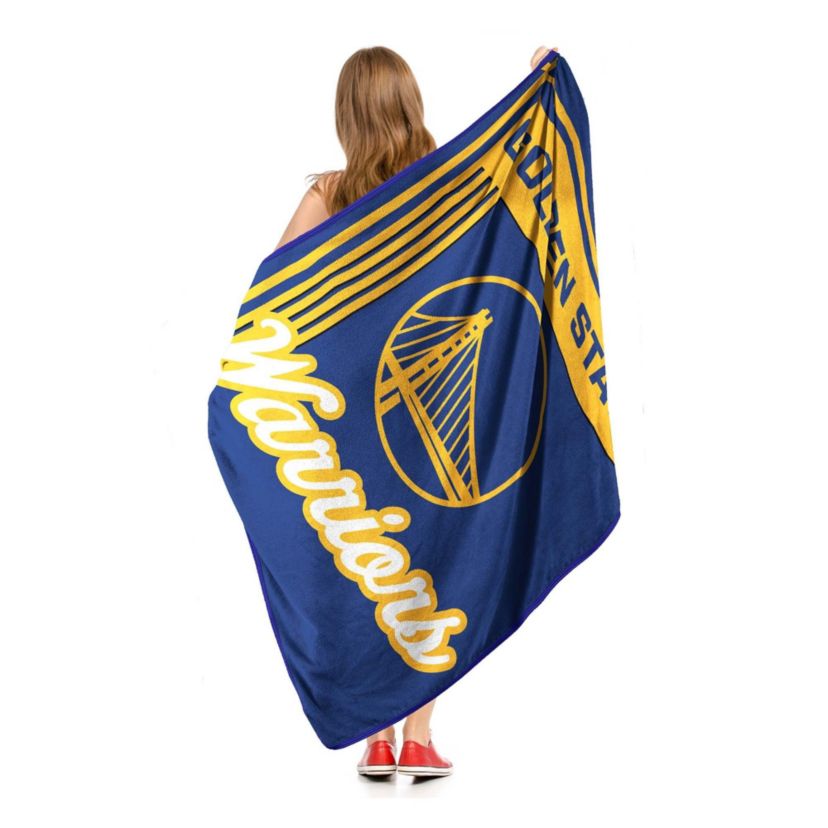 NBA Officially Licenced Golden State Warriors 46" x 60" Microfiber Throw Blanket