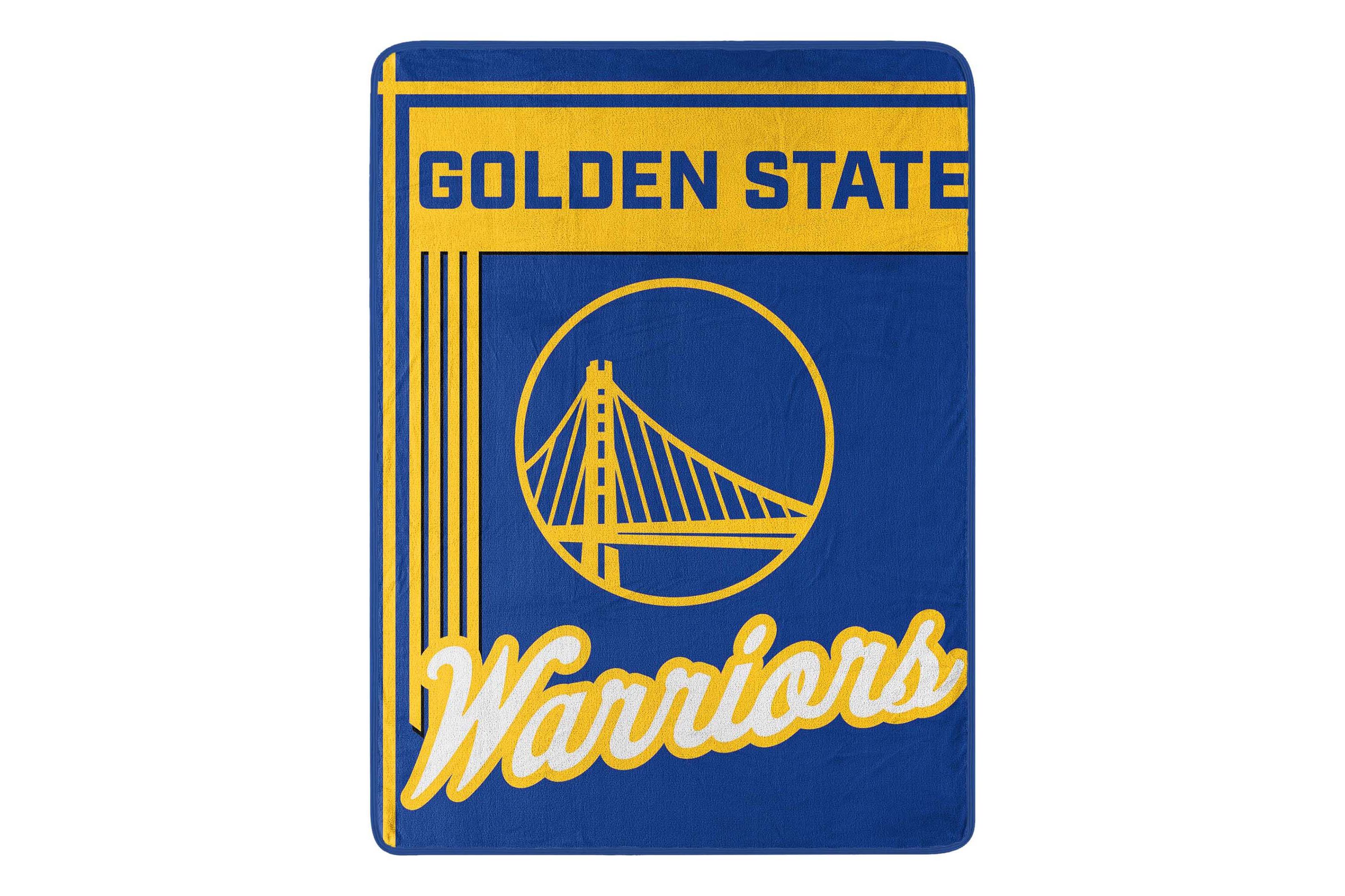 NBA Officially Licenced Golden State Warriors 46" x 60" Microfiber Throw Blanket