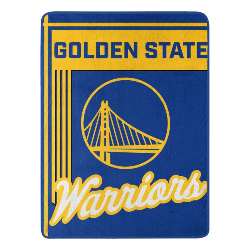 NBA Officially Licenced Golden State Warriors 46" x 60" Microfiber Throw Blanket