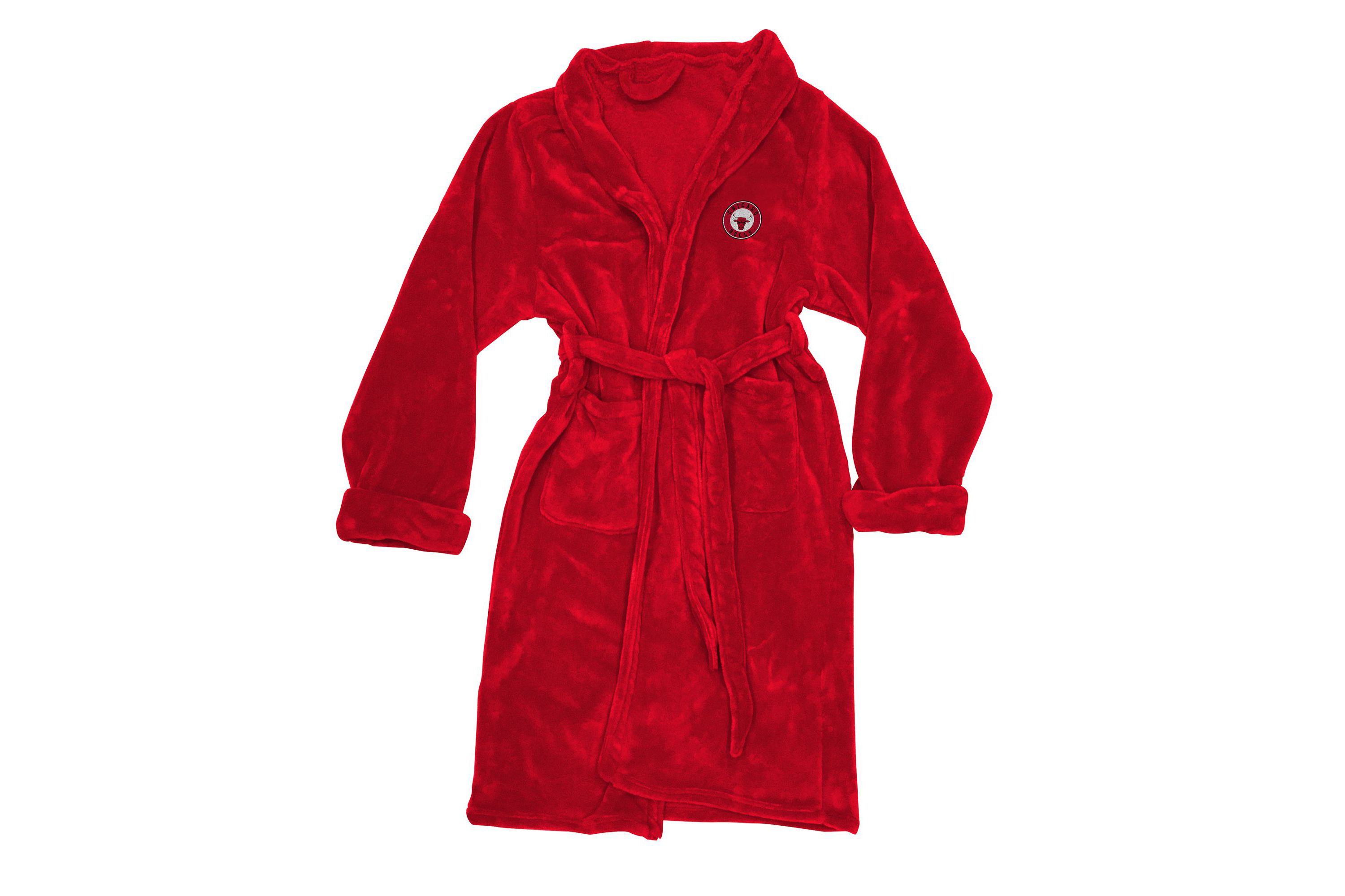 NBA Officially Licenced Chicago Bulls Mens Silk Touch Bathrobe L/XL