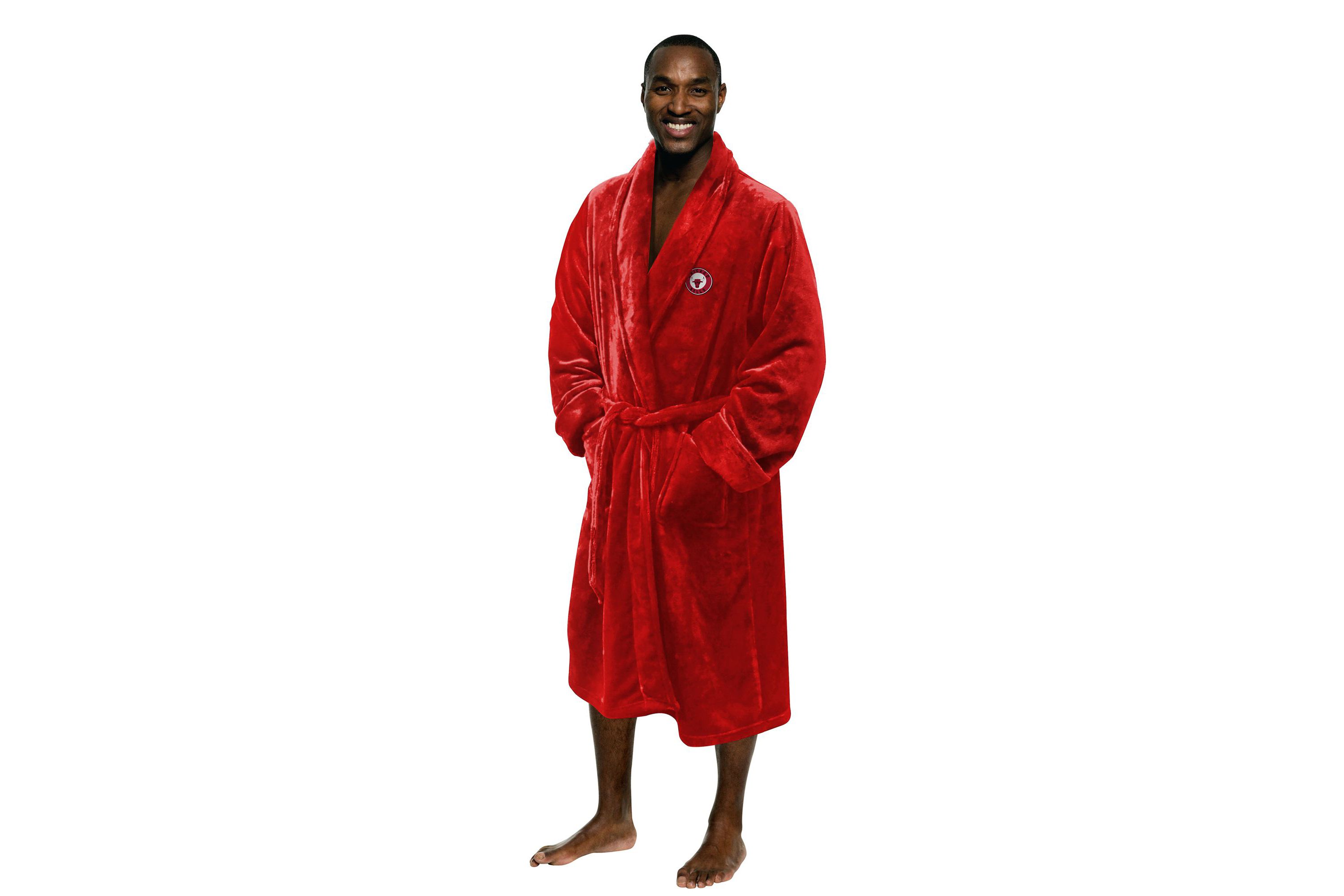 NBA Officially Licenced Chicago Bulls Mens Silk Touch Bathrobe L/XL