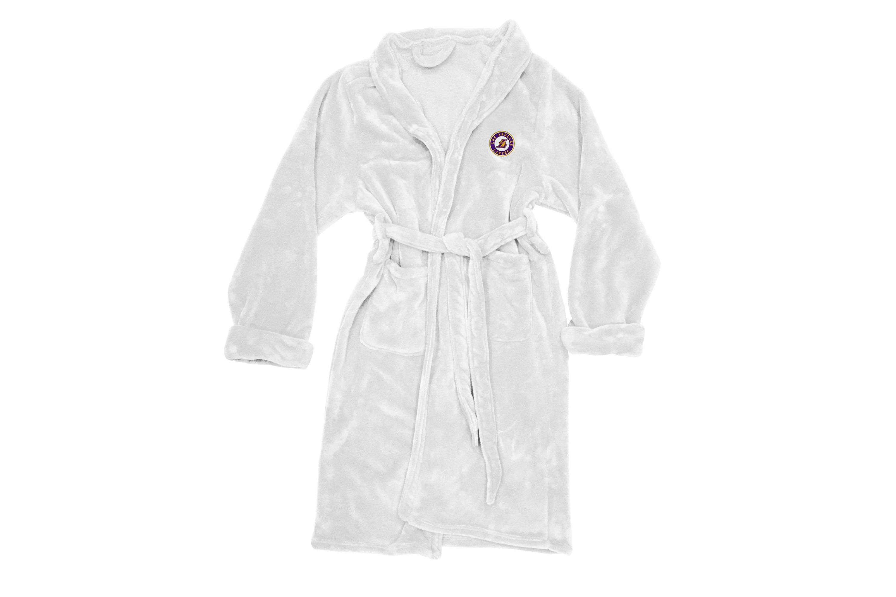 NBA Officially Licenced Los Angeles Lakers Mens Silk Touch Bathrobe L/XL