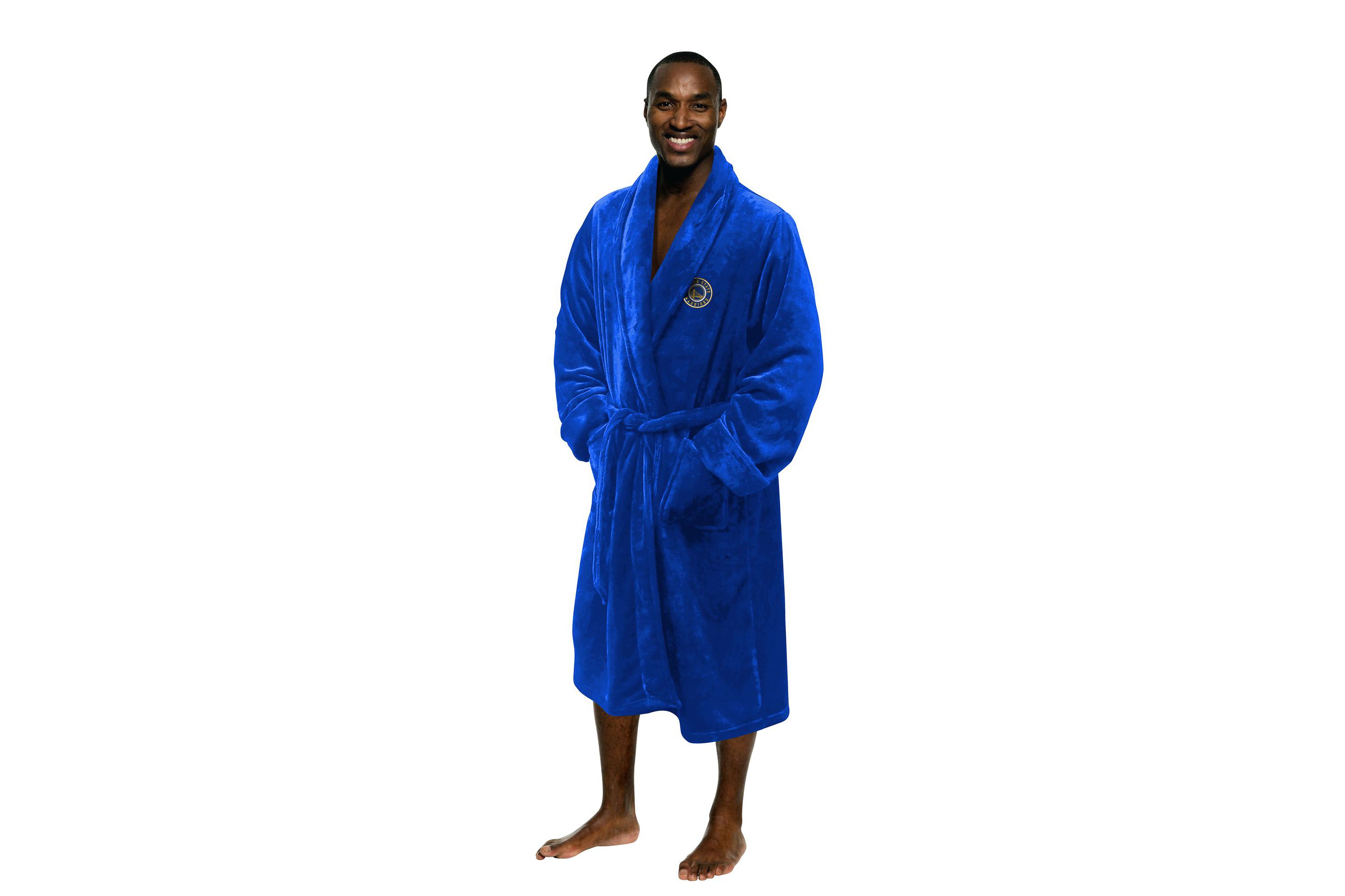 NBA Officially Licenced Golden State Warriors Mens Silk Touch Bathrobe L/XL