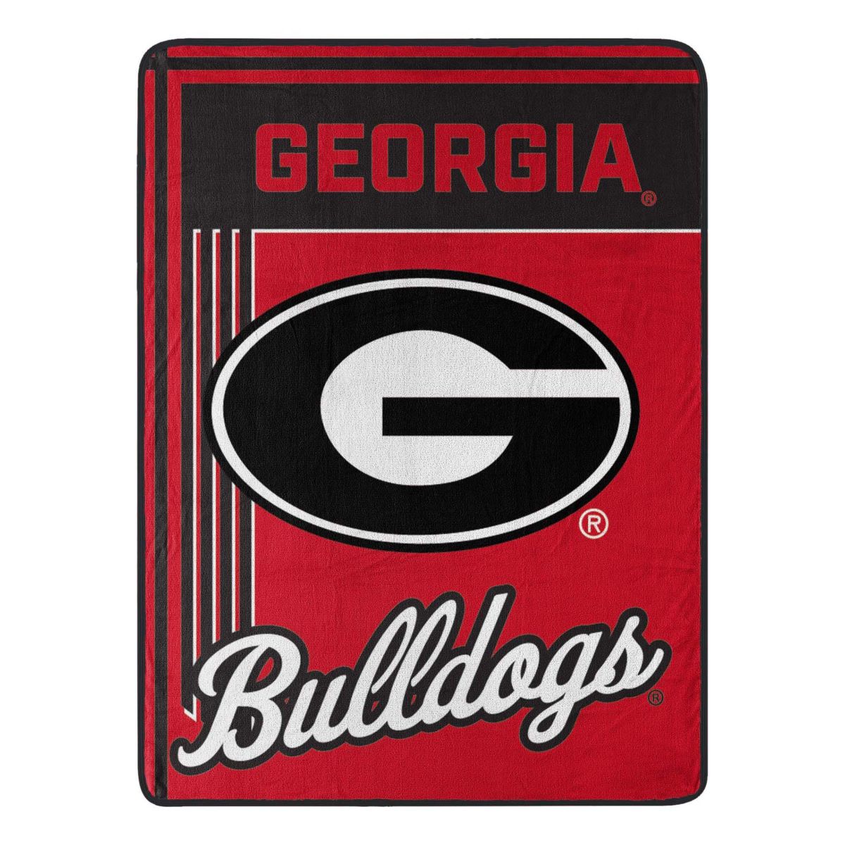 NCAA Officially Licenced Georgia Bulldogs 46" x 60" Microfiber Throw Blanket