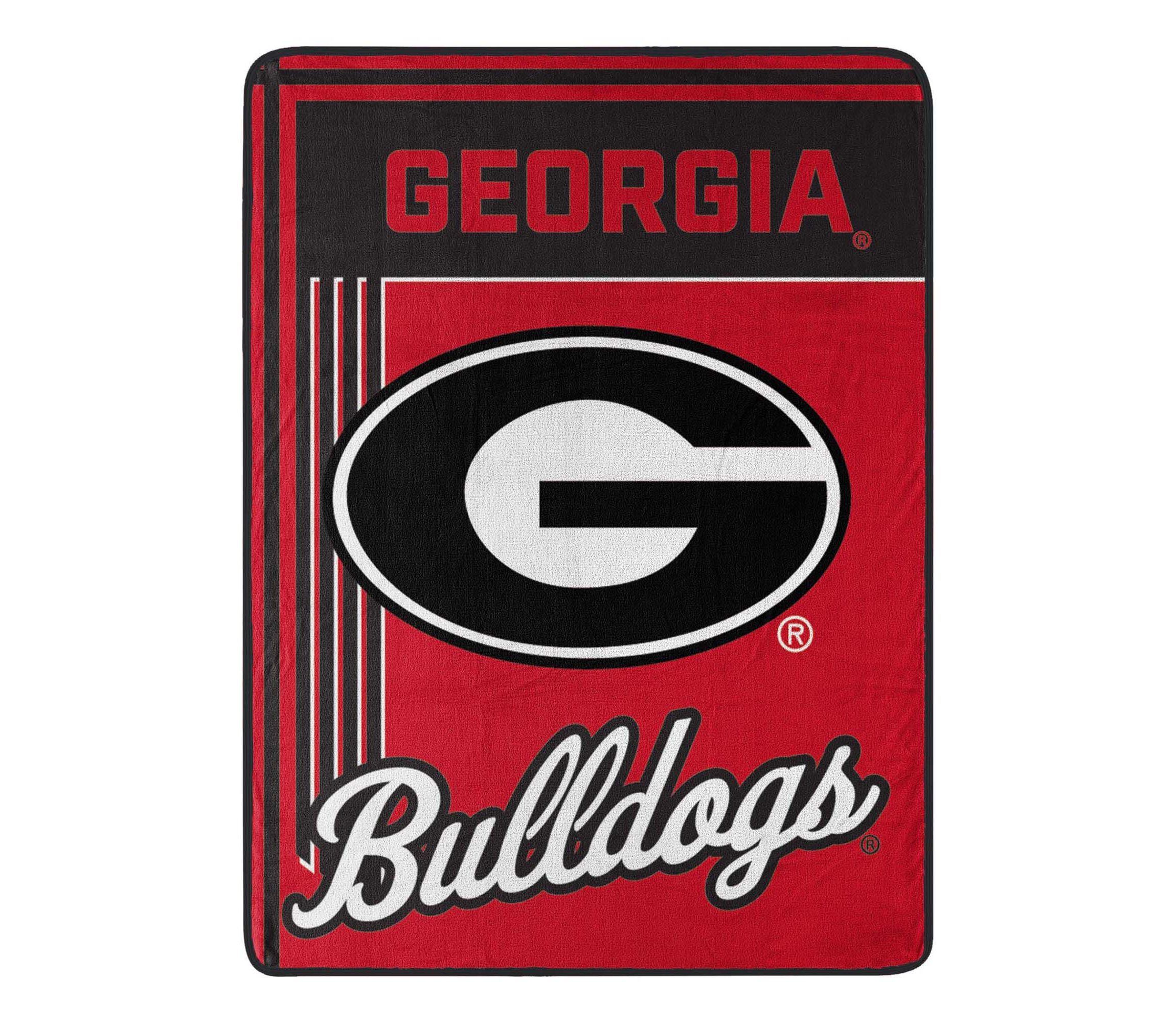 NCAA Officially Licenced Georgia Bulldogs 46" x 60" Microfiber Throw Blanket