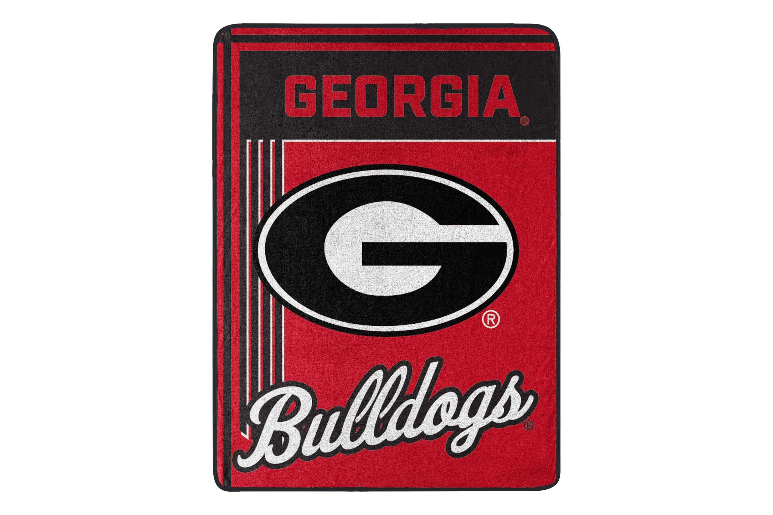NCAA Officially Licenced Georgia Bulldogs 46" x 60" Microfiber Throw Blanket