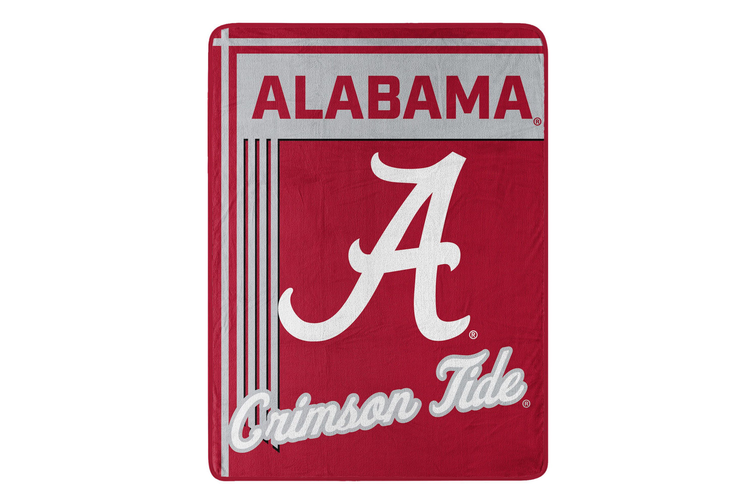 NCAA Officially Licenced Alabama Crimson Tide 46" x 60" Microfiber Throw Blanket