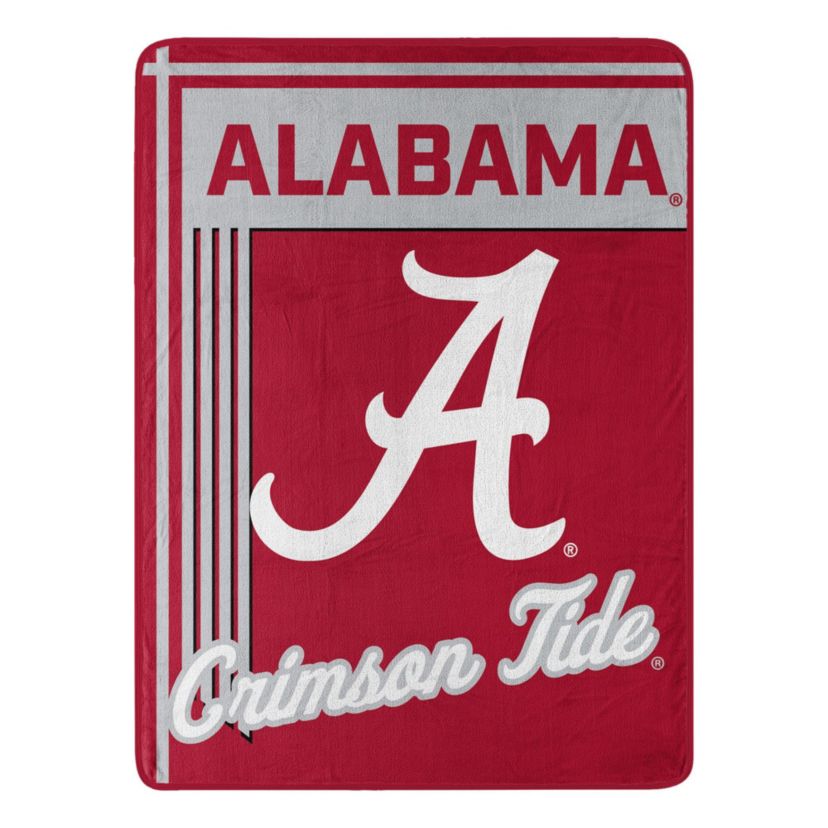 NCAA Officially Licenced Alabama Crimson Tide 46" x 60" Microfiber Throw Blanket