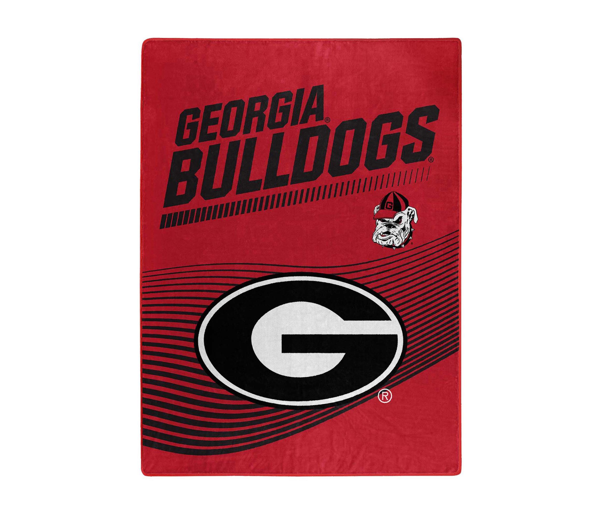 NCAA Officially Licenced Georgia Bulldogs 60" x 80" Raschel Throw Blanket