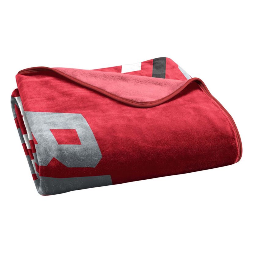 NCAA Officially Licenced Ohio State Buckeyes 60" x 80" Raschel Throw Blanket
