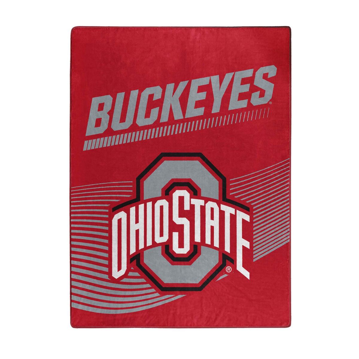 NCAA Officially Licenced Ohio State Buckeyes 60" x 80" Raschel Throw Blanket