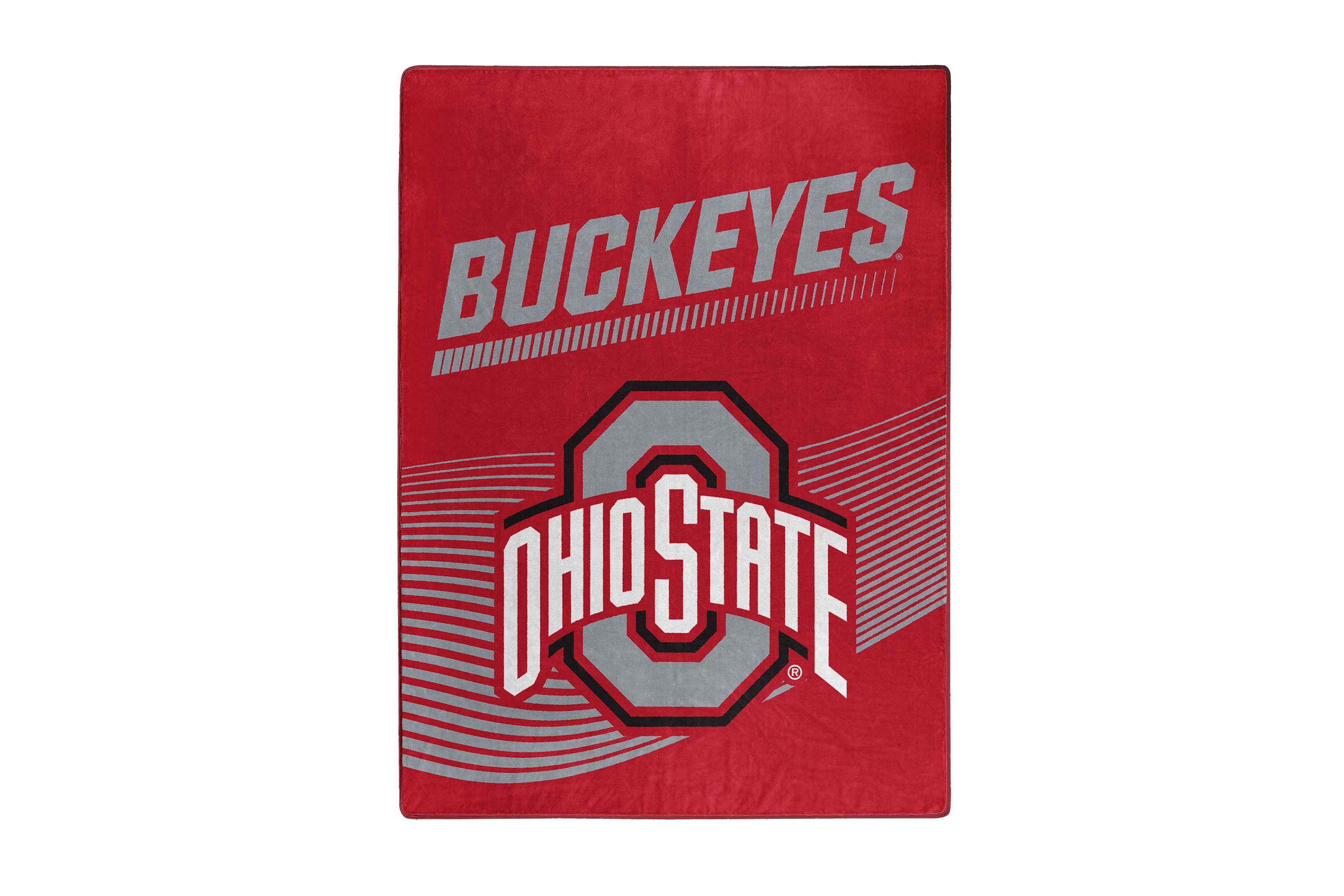 NCAA Officially Licenced Ohio State Buckeyes 60" x 80" Raschel Throw Blanket