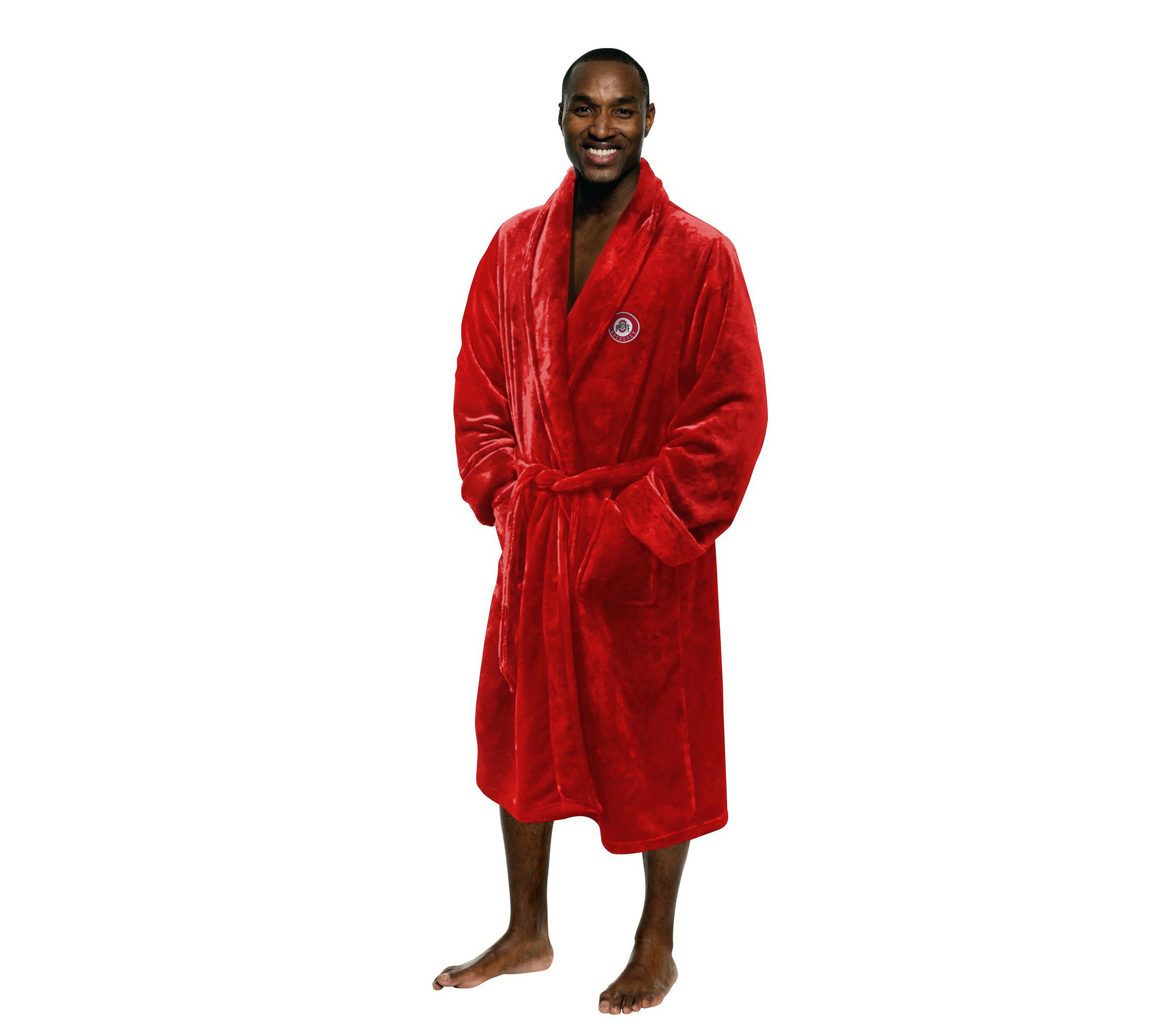 NCAA Officially Licenced Ohio State Buckeyes Mens Silk Touch Bathrobe L/XL