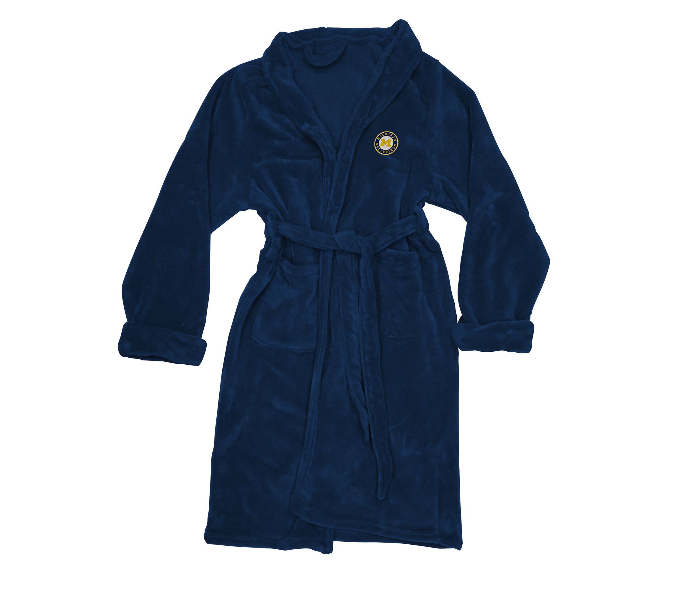 NCAA Officially Licenced Michigan Wolverines Mens Silk Touch Bathrobe L/XL