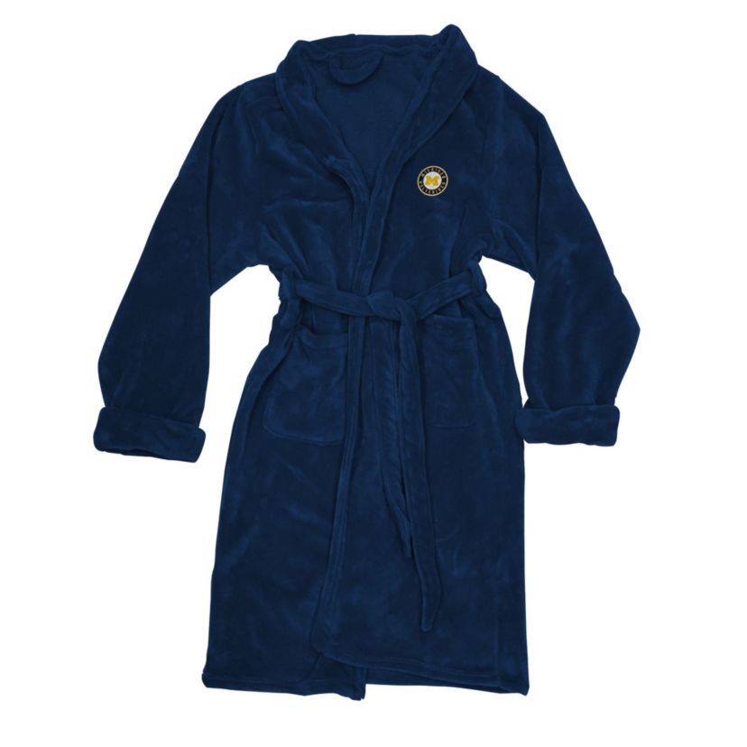 NCAA Officially Licenced Michigan Wolverines Mens Silk Touch Bathrobe L/XL
