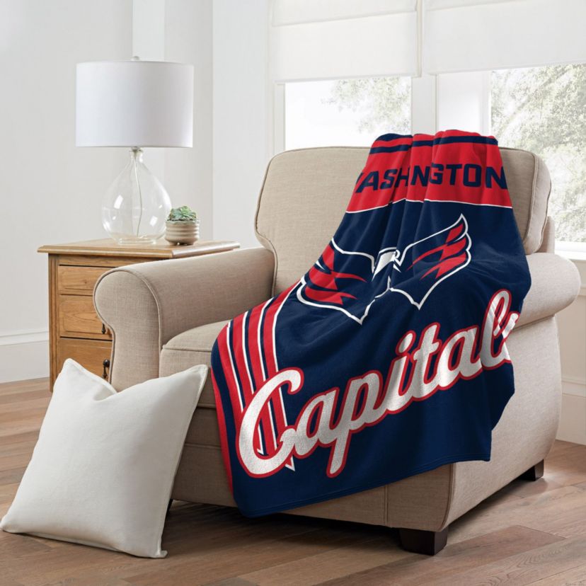 NHL Officially Licensed Washington Capitals 46" x 60" Microfiber Throw Blanket