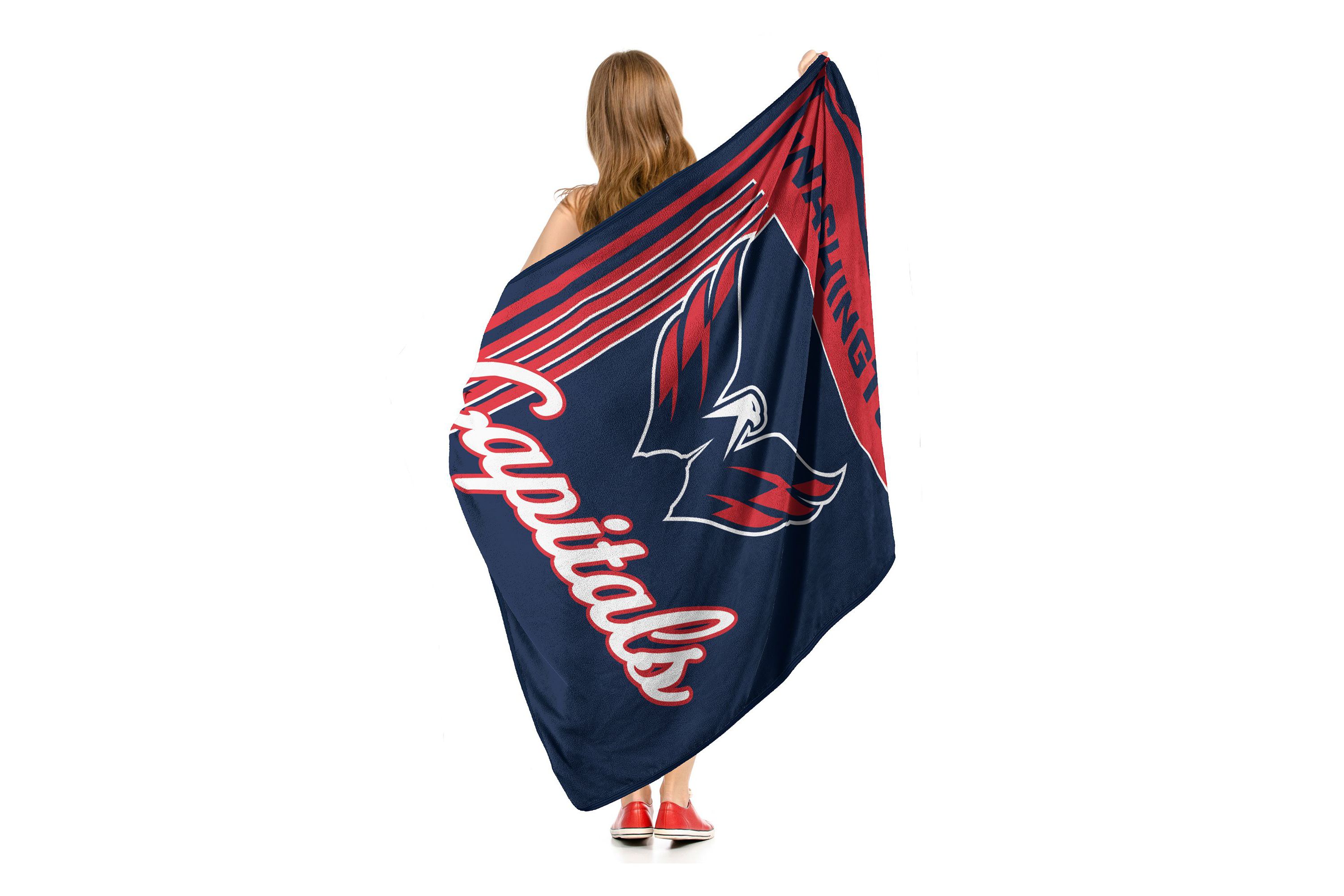 NHL Officially Licensed Washington Capitals 46" x 60" Microfiber Throw Blanket