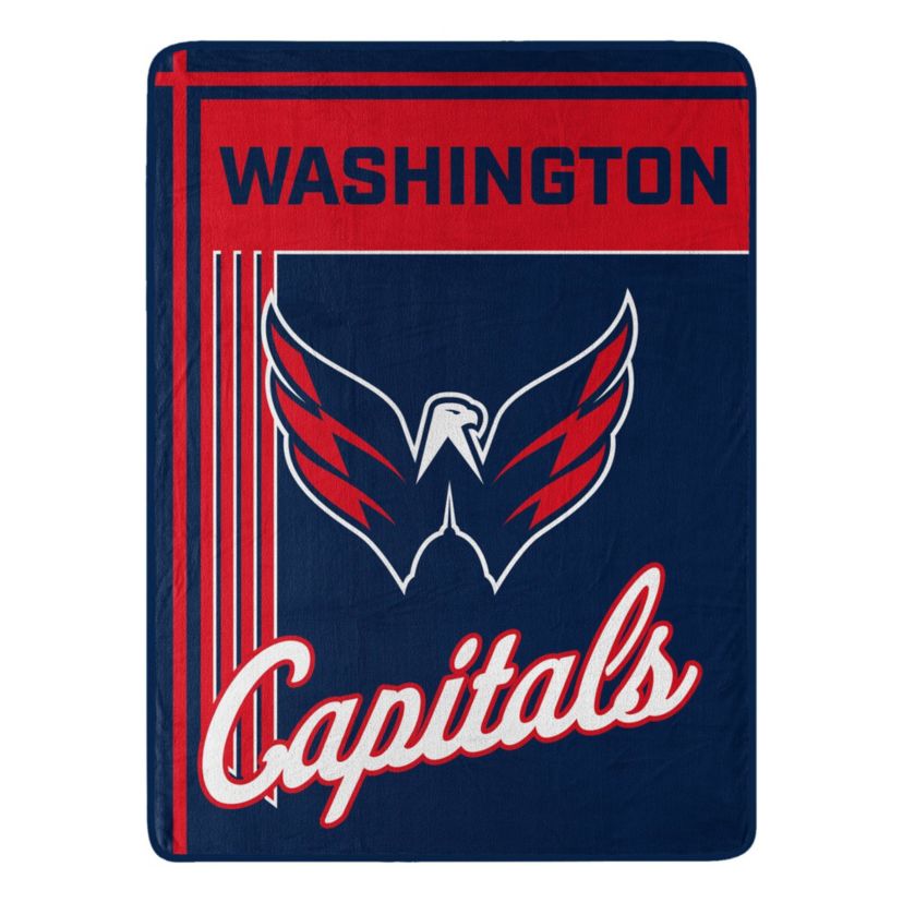 NHL Officially Licensed Washington Capitals 46" x 60" Microfiber Throw Blanket